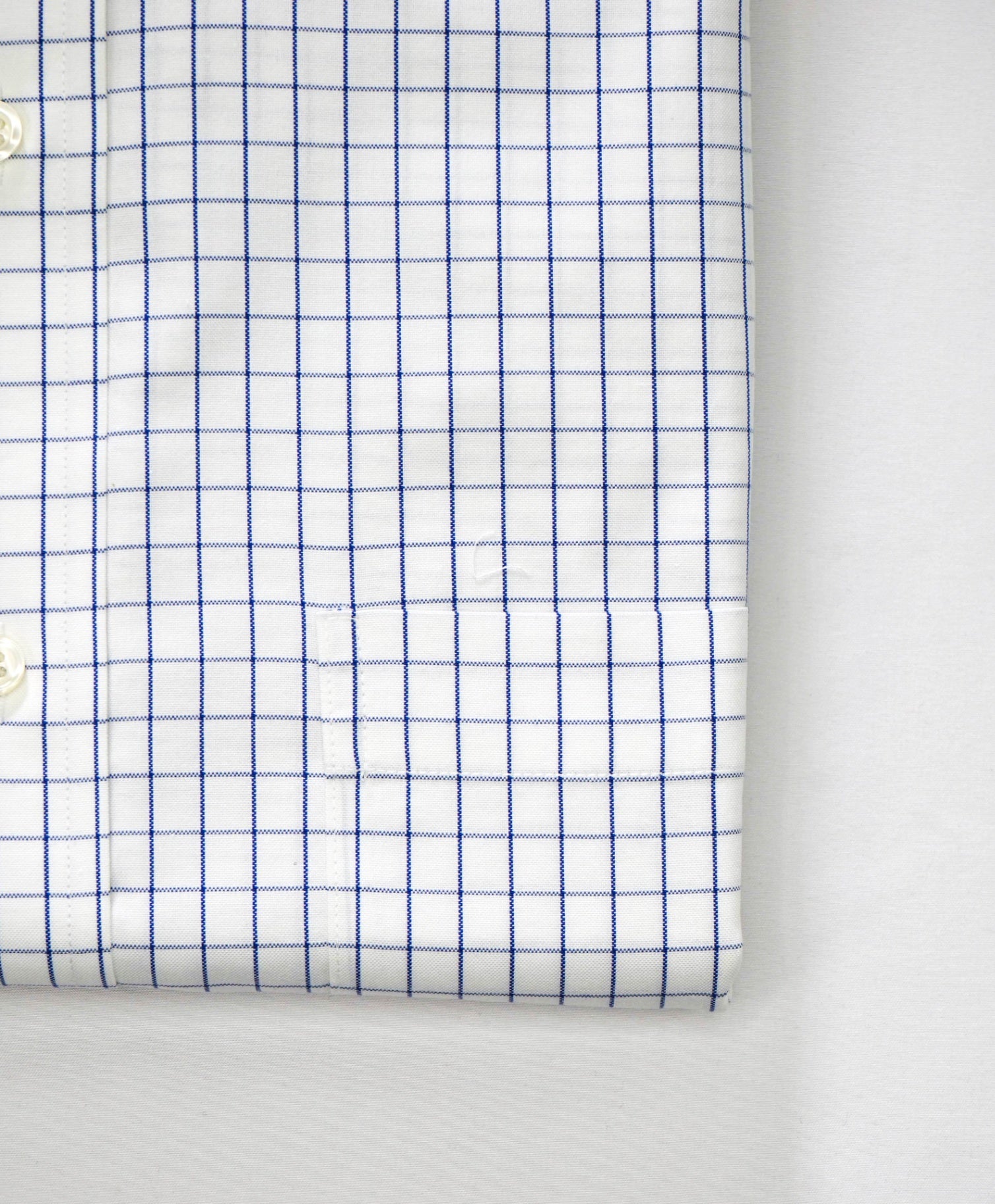$128 BROOKS BROTHERS - Blue Check NON-IRON REGENT Shirt - 17 - 34