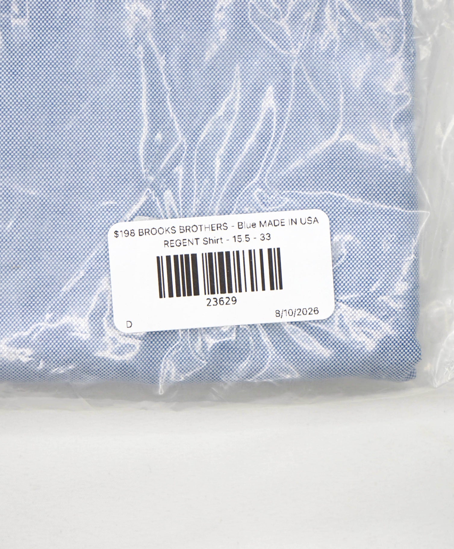 $198 BROOKS BROTHERS - Blue MADE IN USA REGENT Shirt - 15.5 - 33