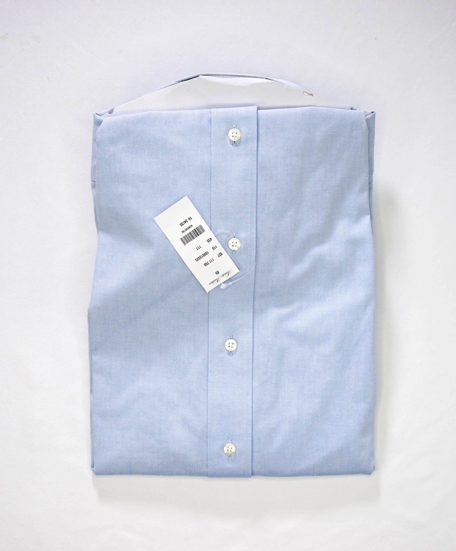 $128 BROOKS BROTHERS - Blue NON-IRON MILANO Shirt - 16 - 34/35