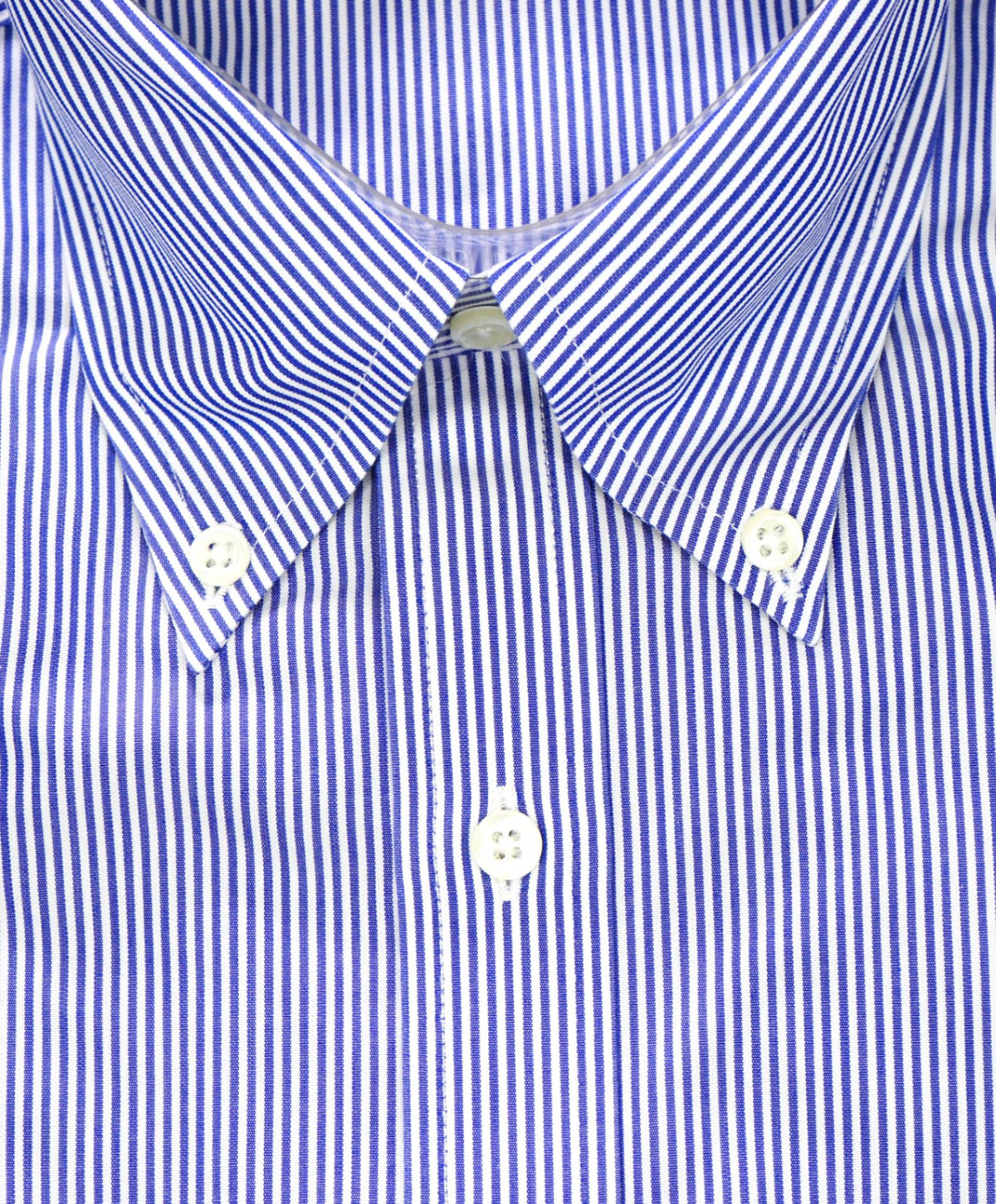 $128 BROOKS BROTHERS - Blue Stripe NON-IRON MILANO Shirt - 15.5 - 33