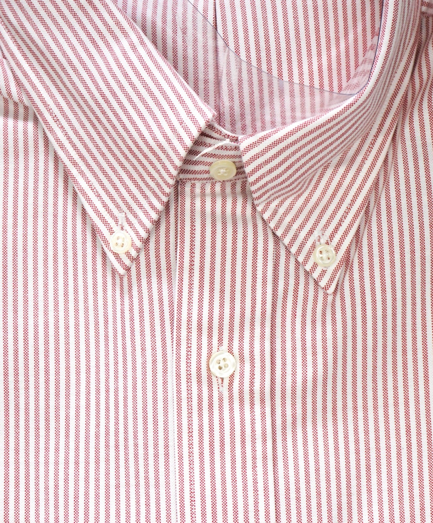 $198 BROOKS BROTHERS - Red Stripe MADE IN USA MAKERS AND MERCHANTS Shirt - 17 - 36