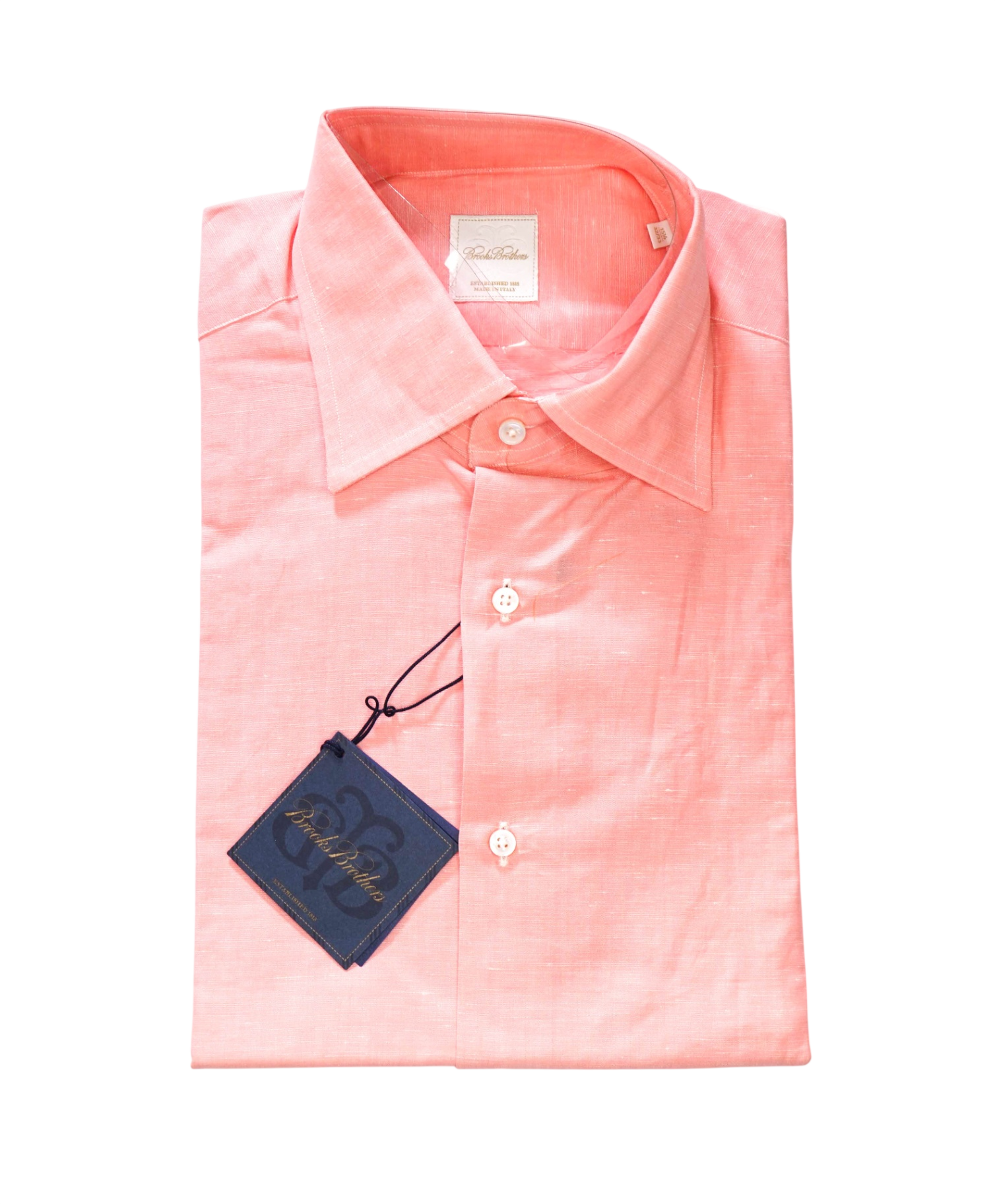 BROOKS BROTHERS - Pink MADE IN ITALY Shirt - 15.5 - 32/33