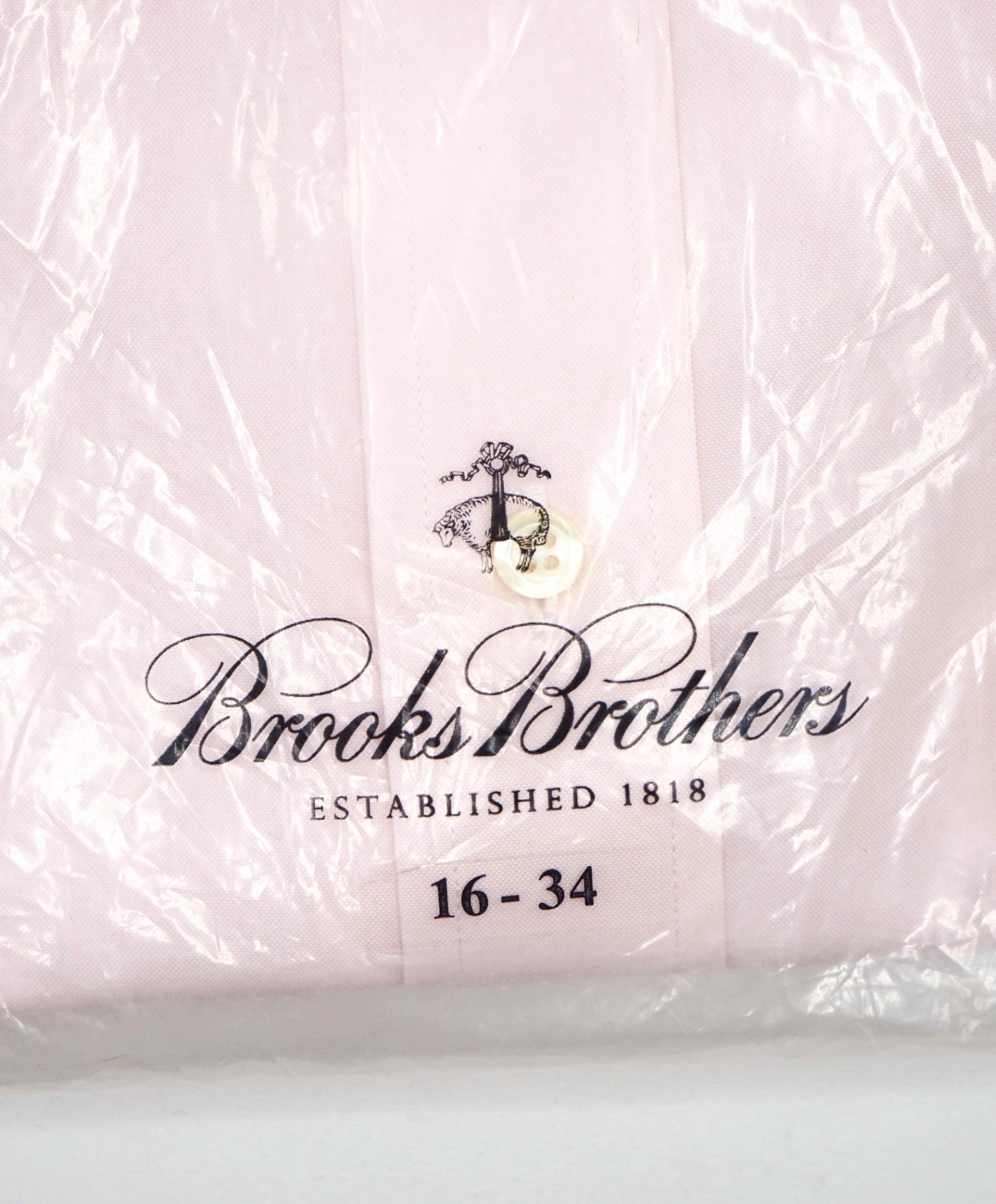 $128 BROOKS BROTHERS - Pink NON-IRON REGENT Shirt - 16 - 34