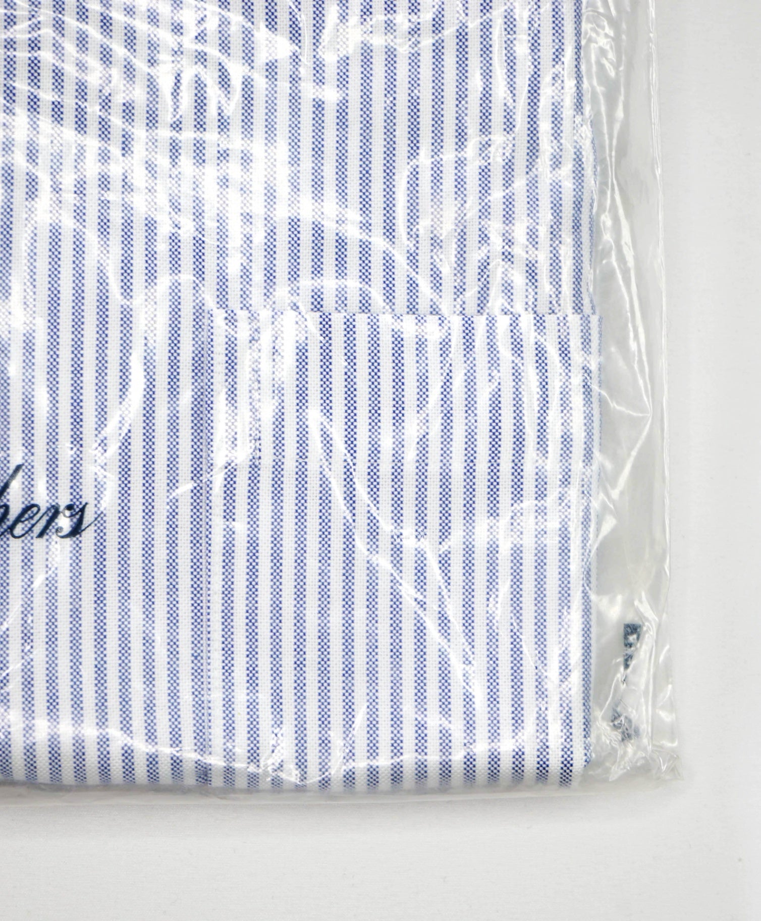 $198 BROOKS BROTHERS - Blue Stripe MAKERS AND MERCHANTS Shirt - 15.5 - 32