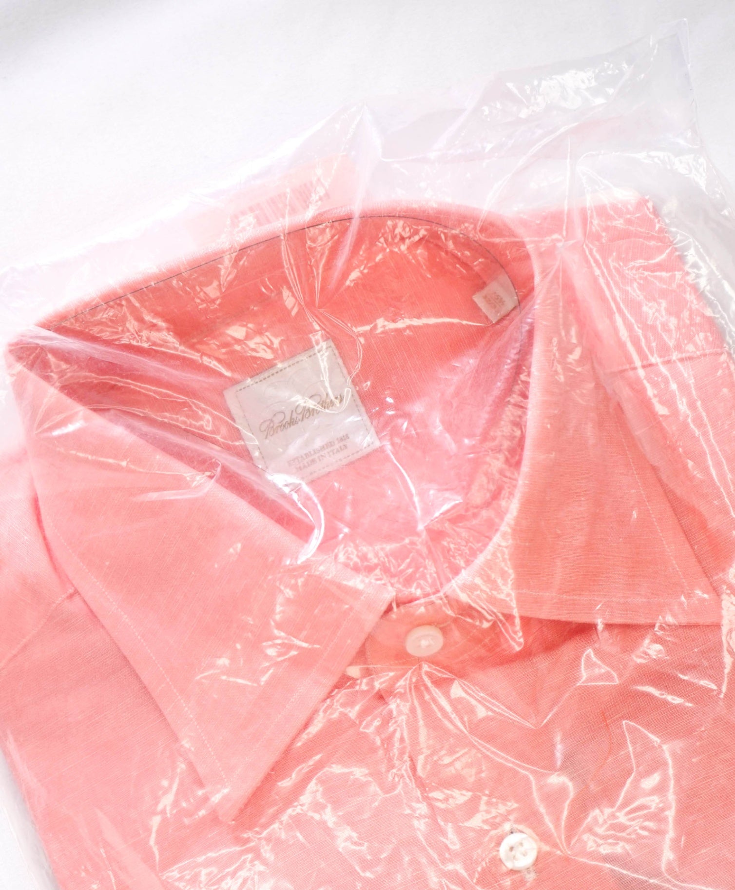 BROOKS BROTHERS - Pink MADE IN ITALY Shirt - 15.5 - 32/33