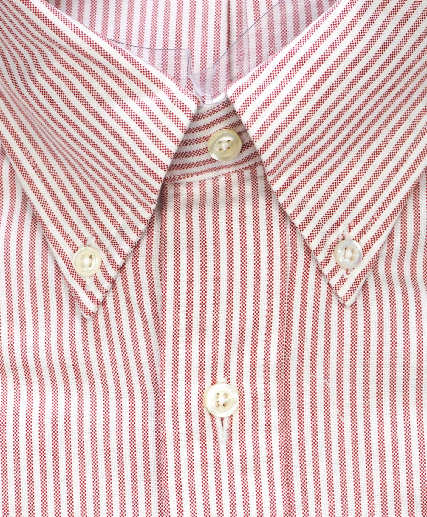 $198 BROOKS BROTHERS - Red Stripe MADE IN USA MAKERS AND MERCHANTS Shirt - 17.5 - 36
