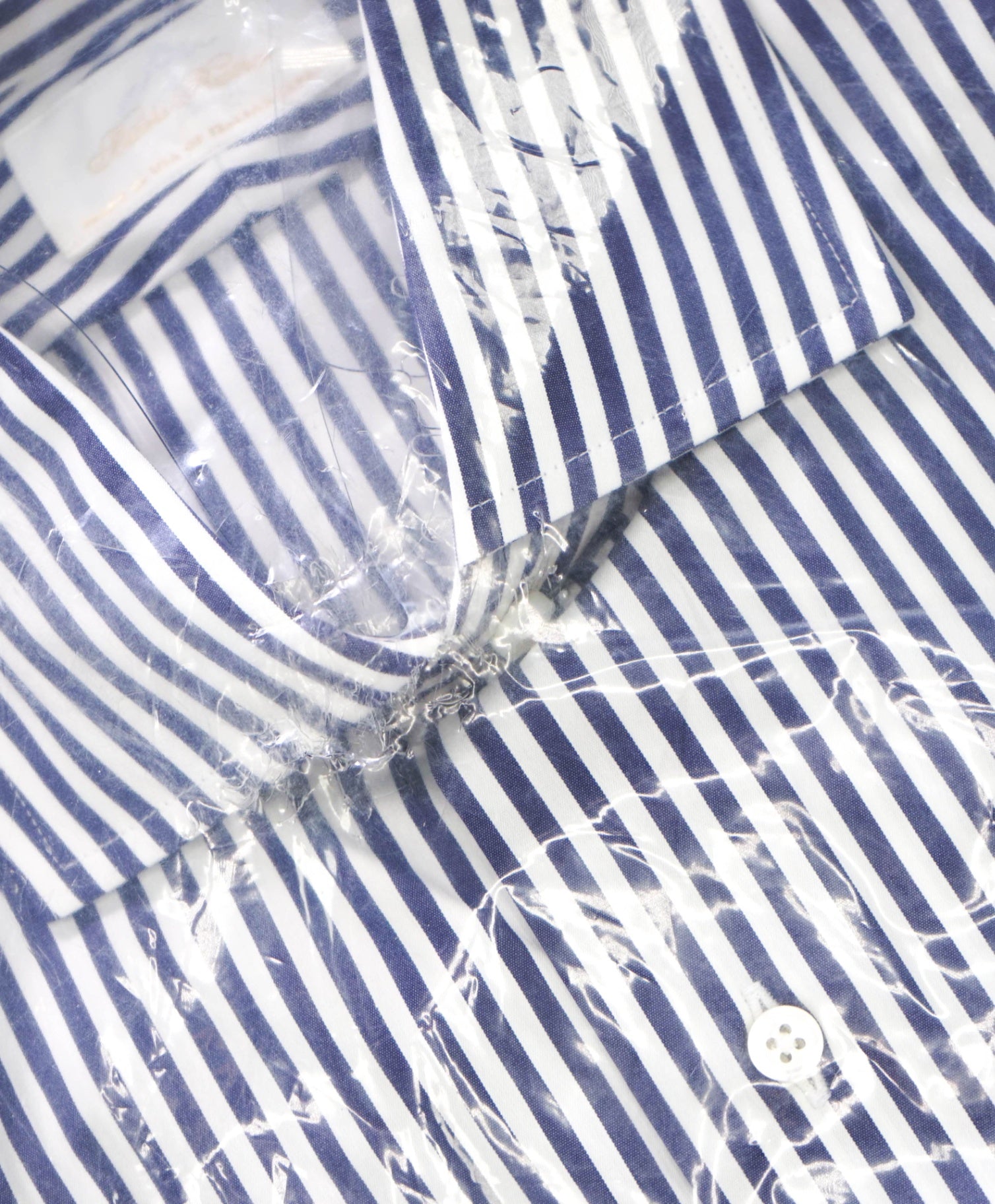 $198 BROOKS BROTHERS - Blue Stripe MADE IN USA Shirt - 15.5 - 34