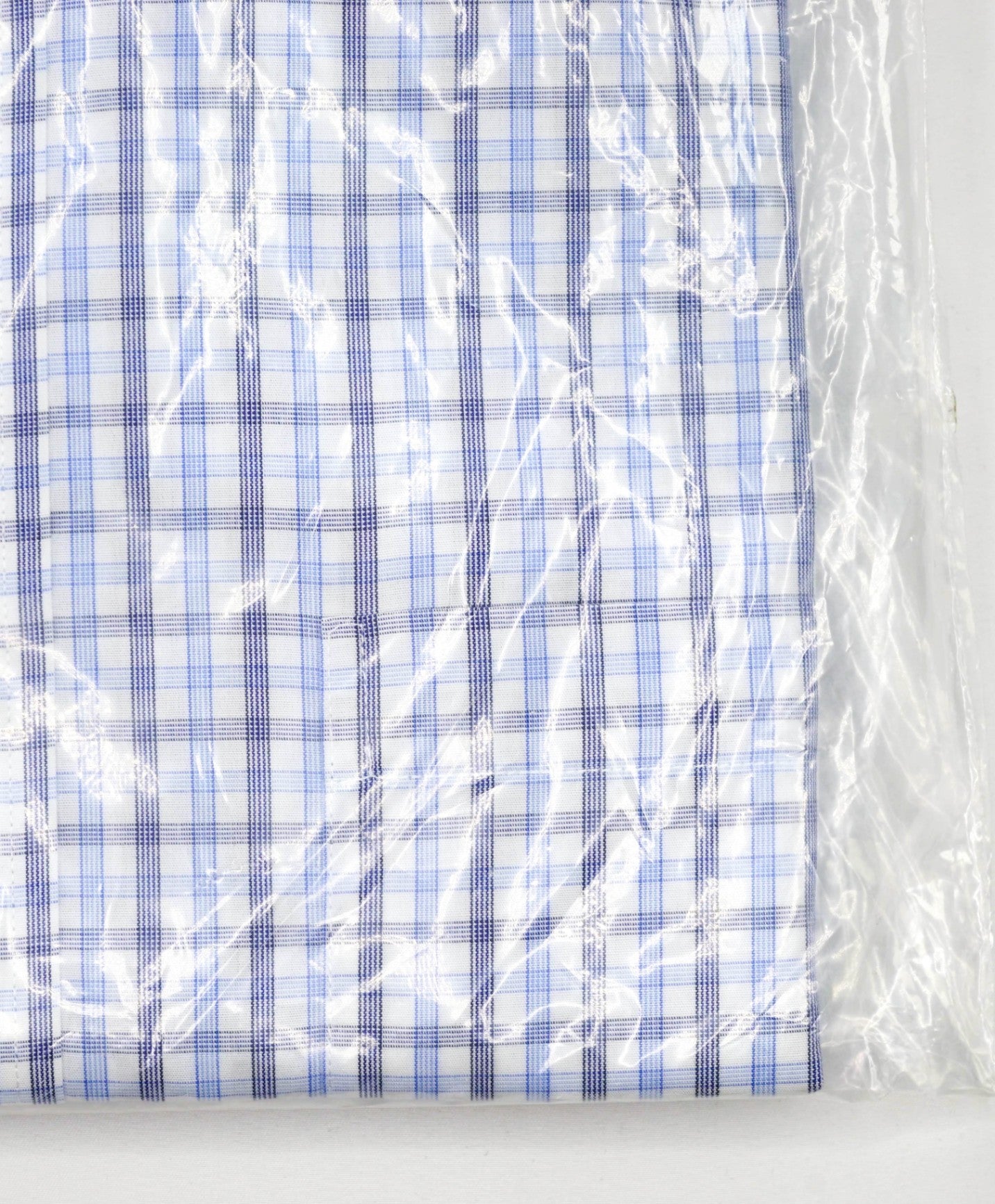 $128 BROOKS BROTHERS - Blue Plaid NON-IRON MILANO Shirt - 15.5 - 34