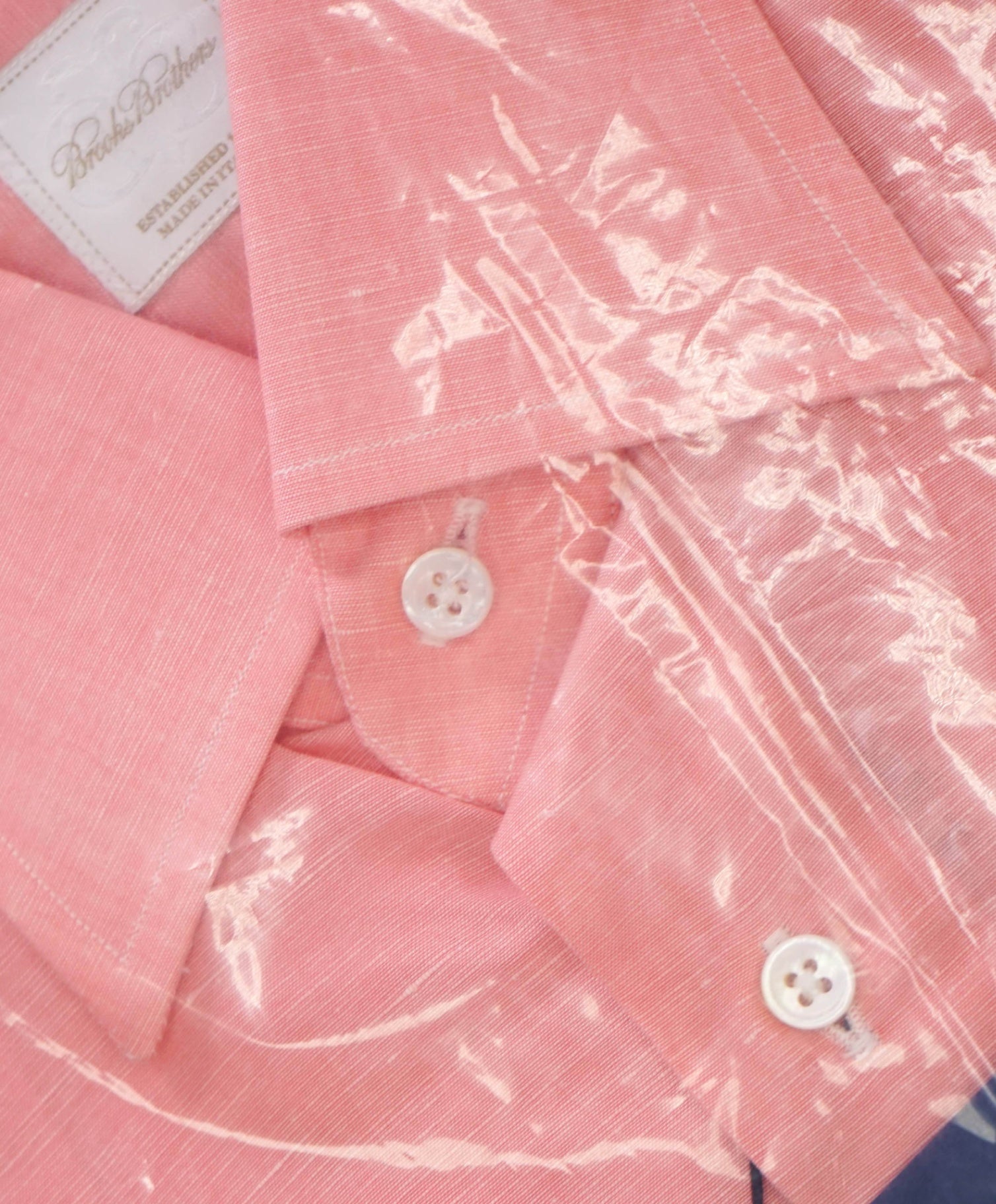 BROOKS BROTHERS - Pink MADE IN ITALY Shirt - 15.5 - 32/33
