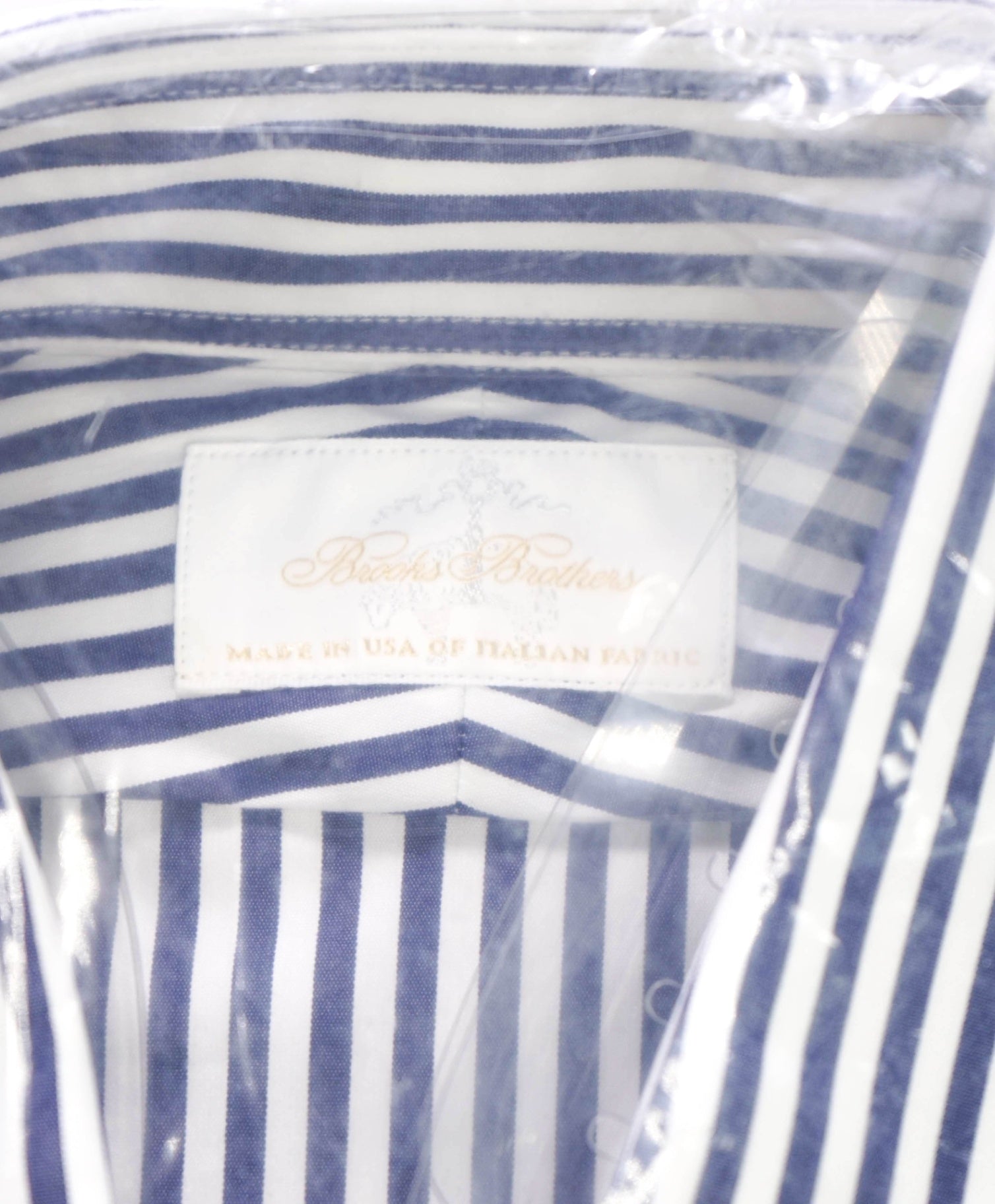 $198 BROOKS BROTHERS - Blue Stripe MADE IN USA Shirt - 15.5 - 34