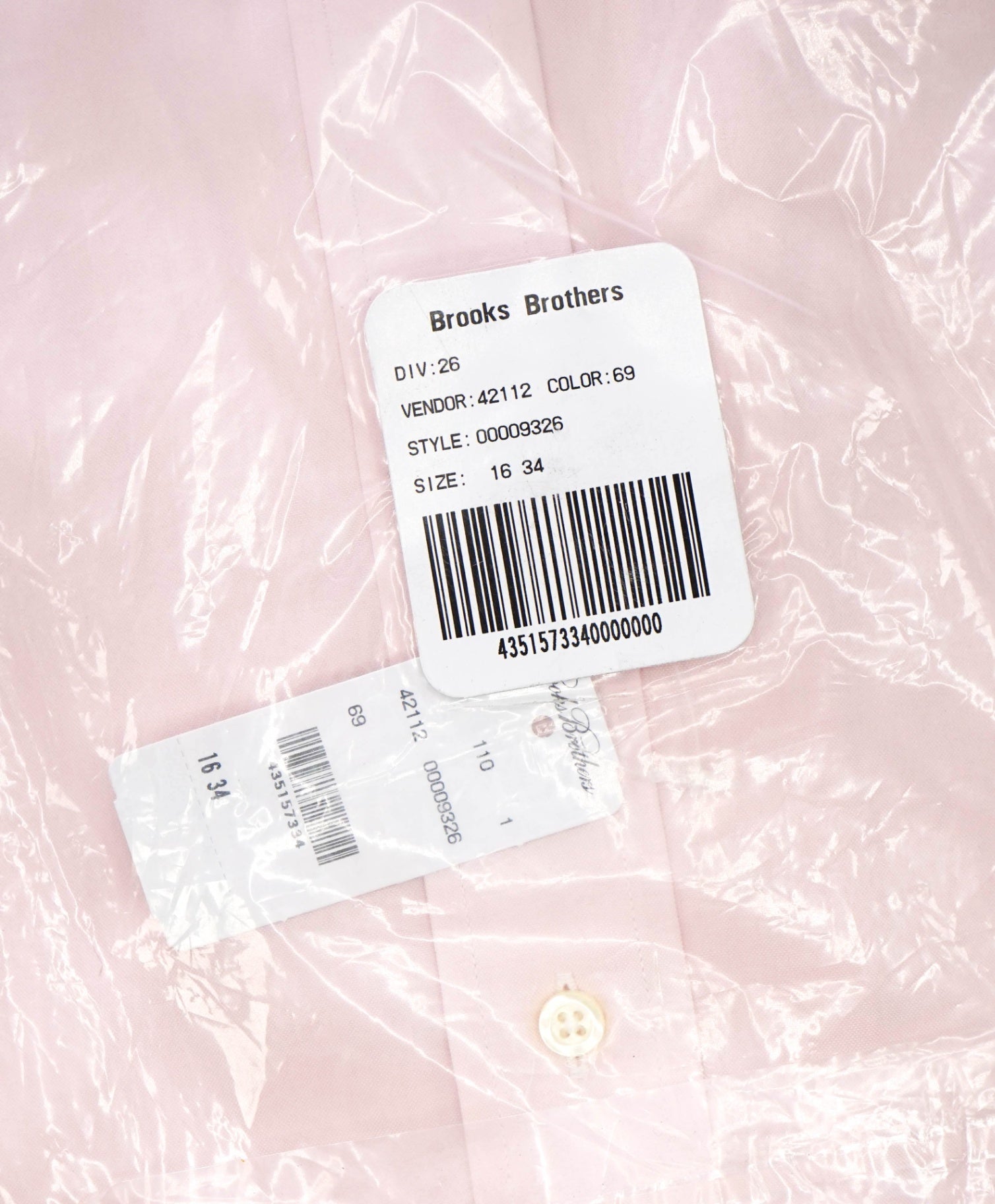 $128 BROOKS BROTHERS - Pink NON-IRON REGENT Shirt - 16 - 34