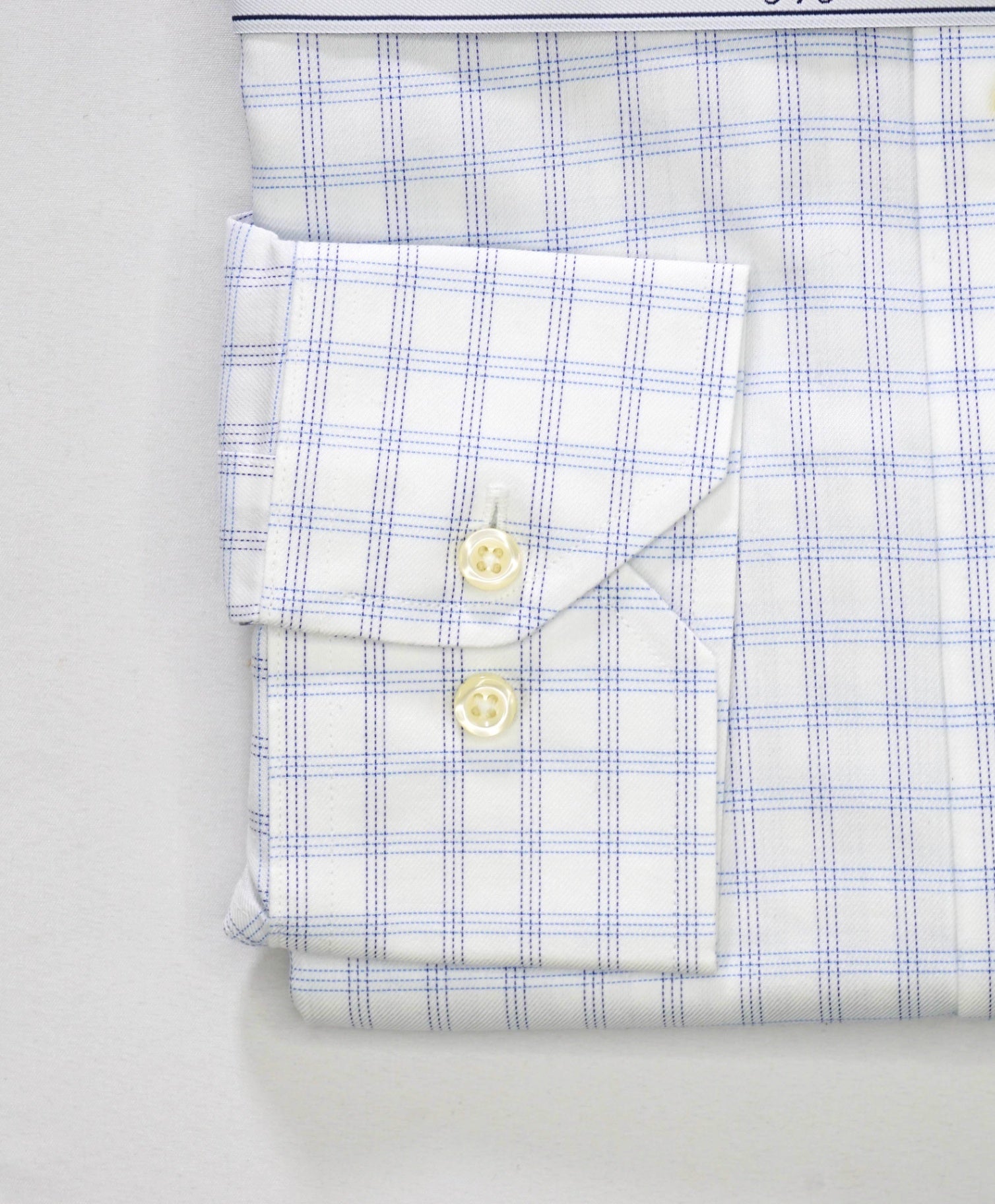 $128 BROOKS BROTHERS - Blue Plaid NON-IRON SLIM FIT "346" Shirt - 16 - 32/33
