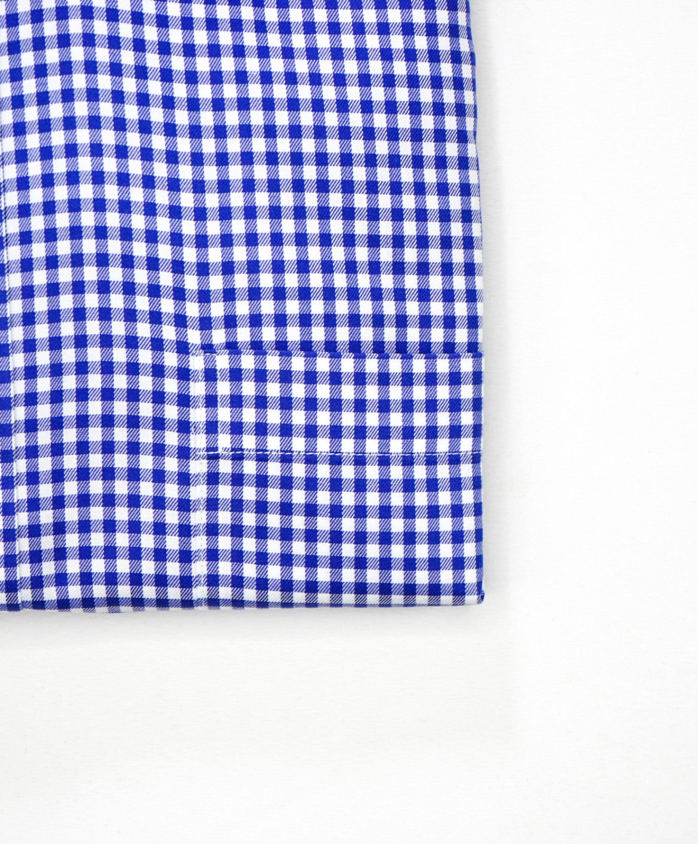 $128 BROOKS BROTHERS - Blue Gingham NON-IRON Shirt - 17 - 35