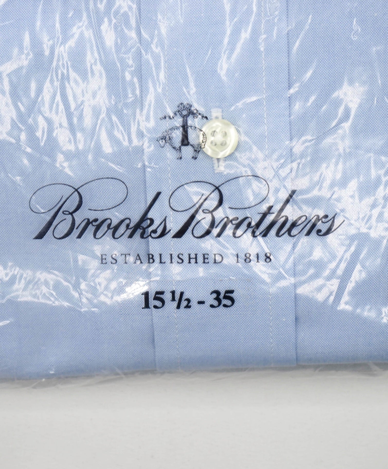 $128 BROOKS BROTHERS - Blue NON-IRON MADISON Shirt - 15.5 - 35