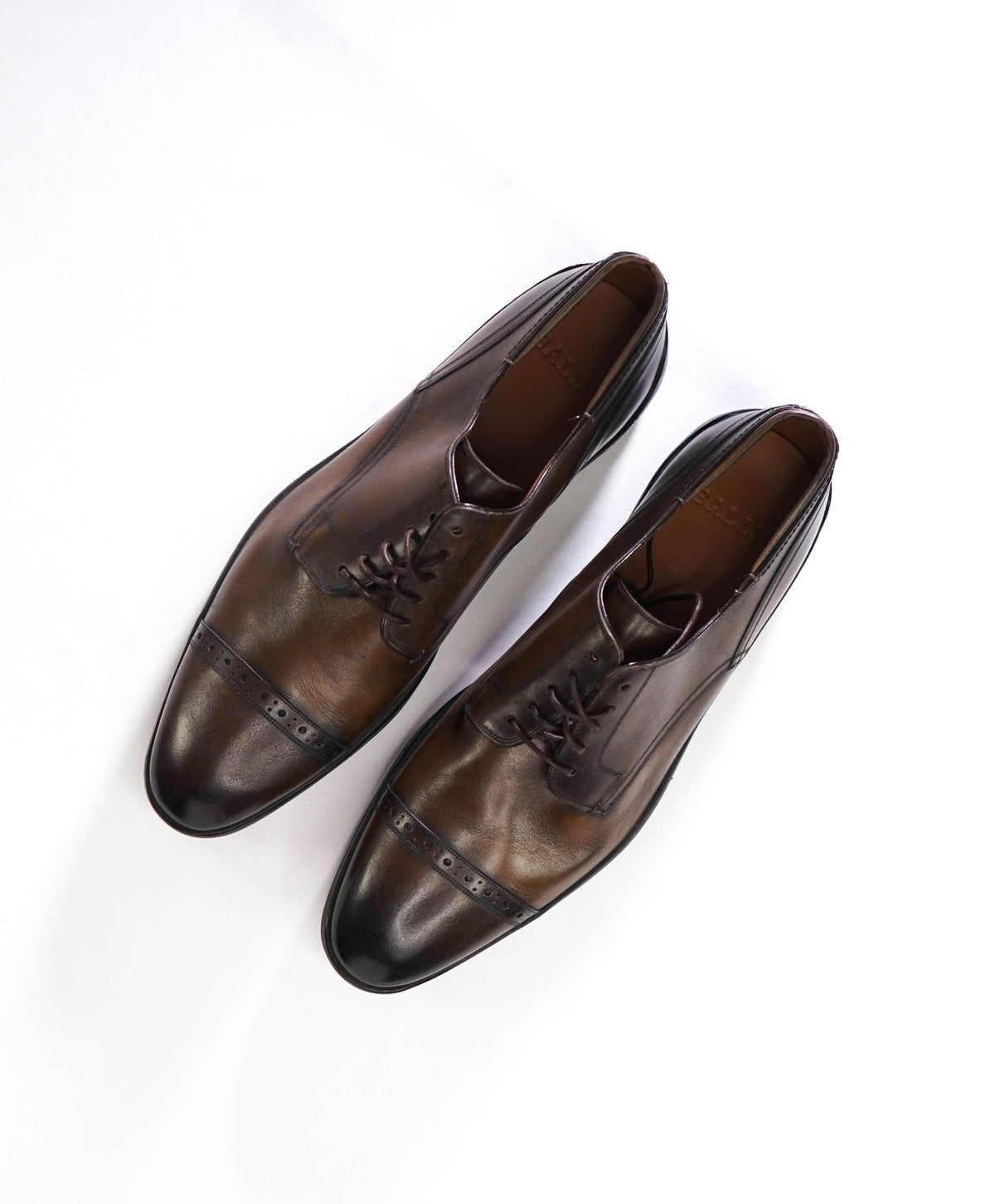 $590 BALLY - Brown Leather Derby - US 10 (9UK)