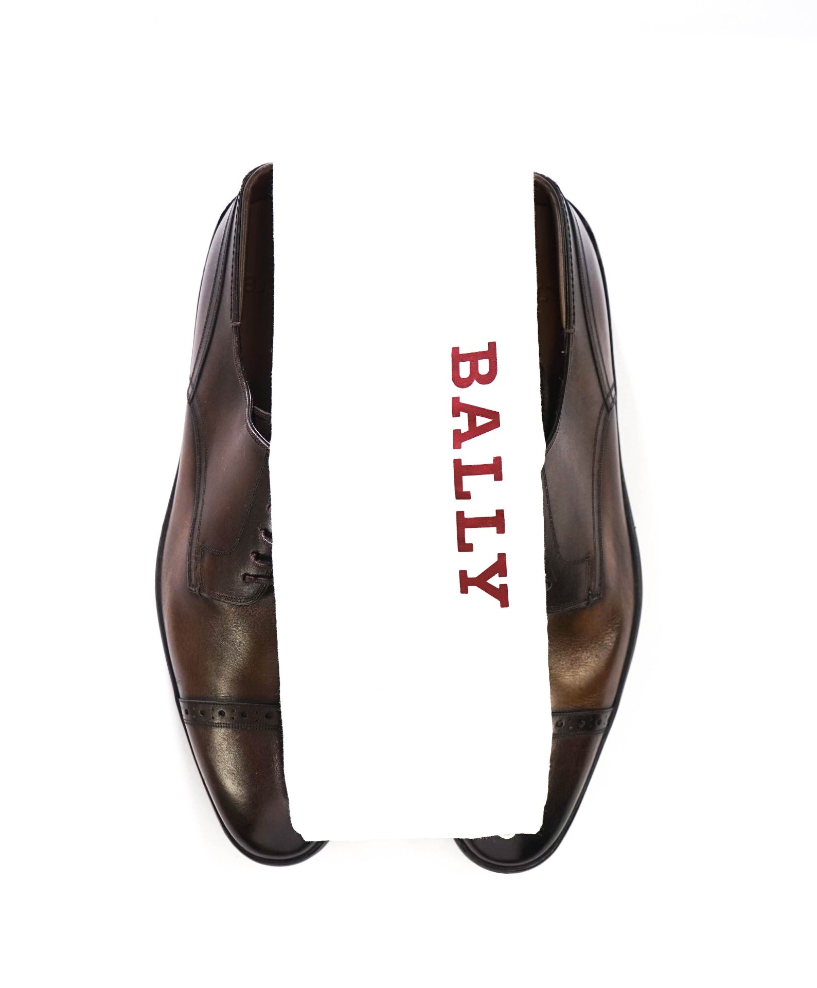 $590 BALLY - Brown Leather Derby - US 10 (9UK)