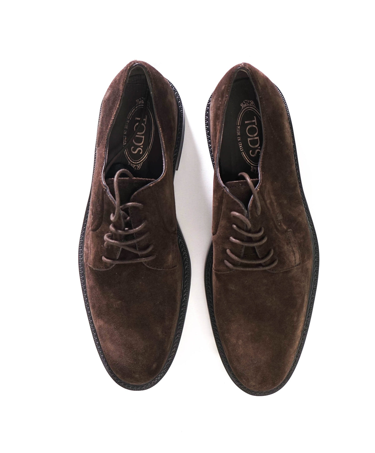 $875 TOD'S - Brown Suede Derby - US 11 (UK 10)