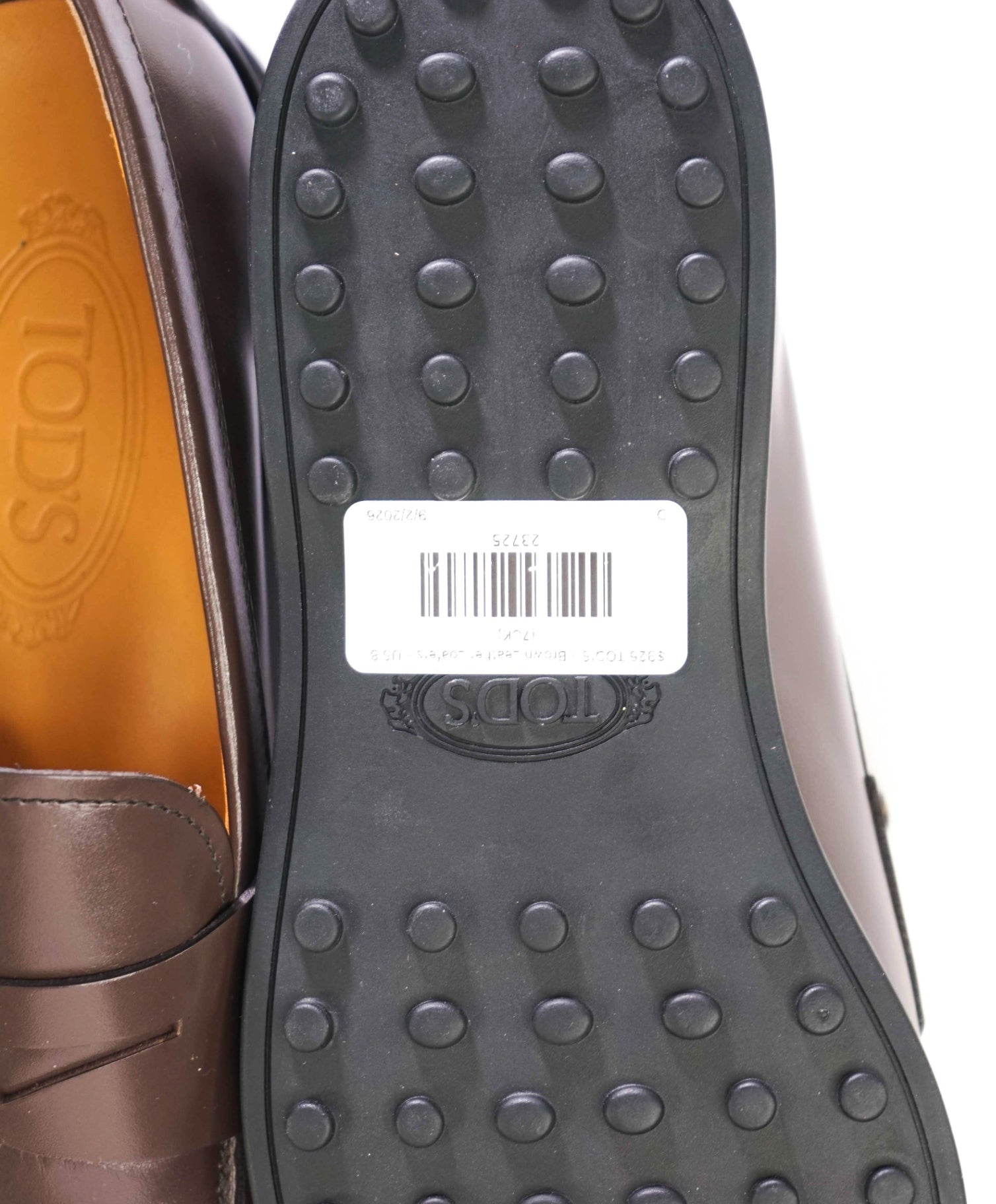 $925 TOD'S - Brown Leather Penny Loafers - US 8 (7UK)