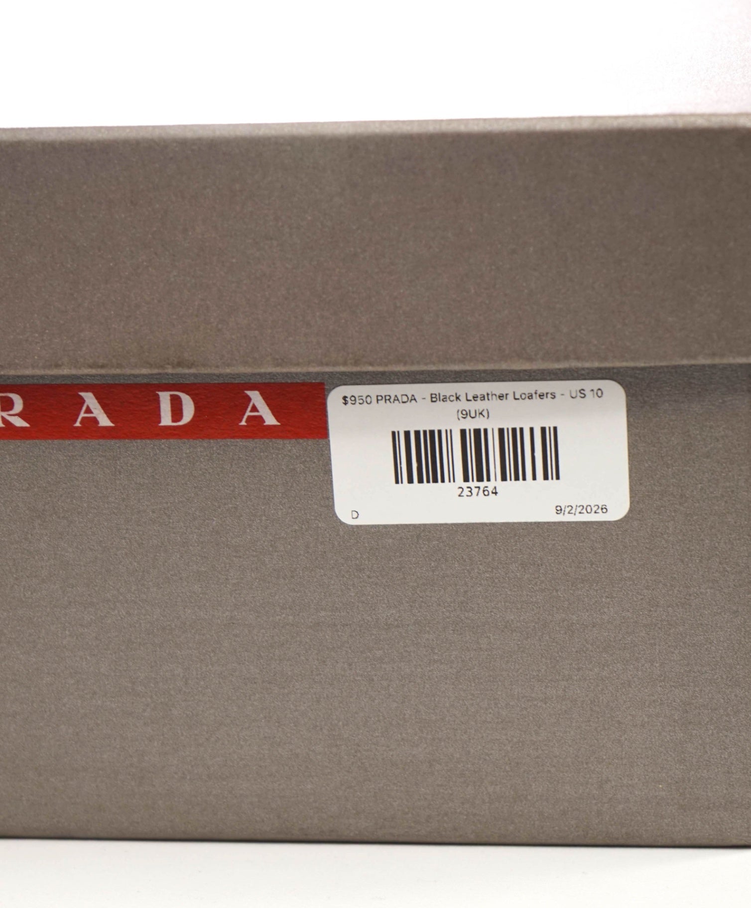 $950 PRADA - Black Leather Loafers - US 10 (9UK)