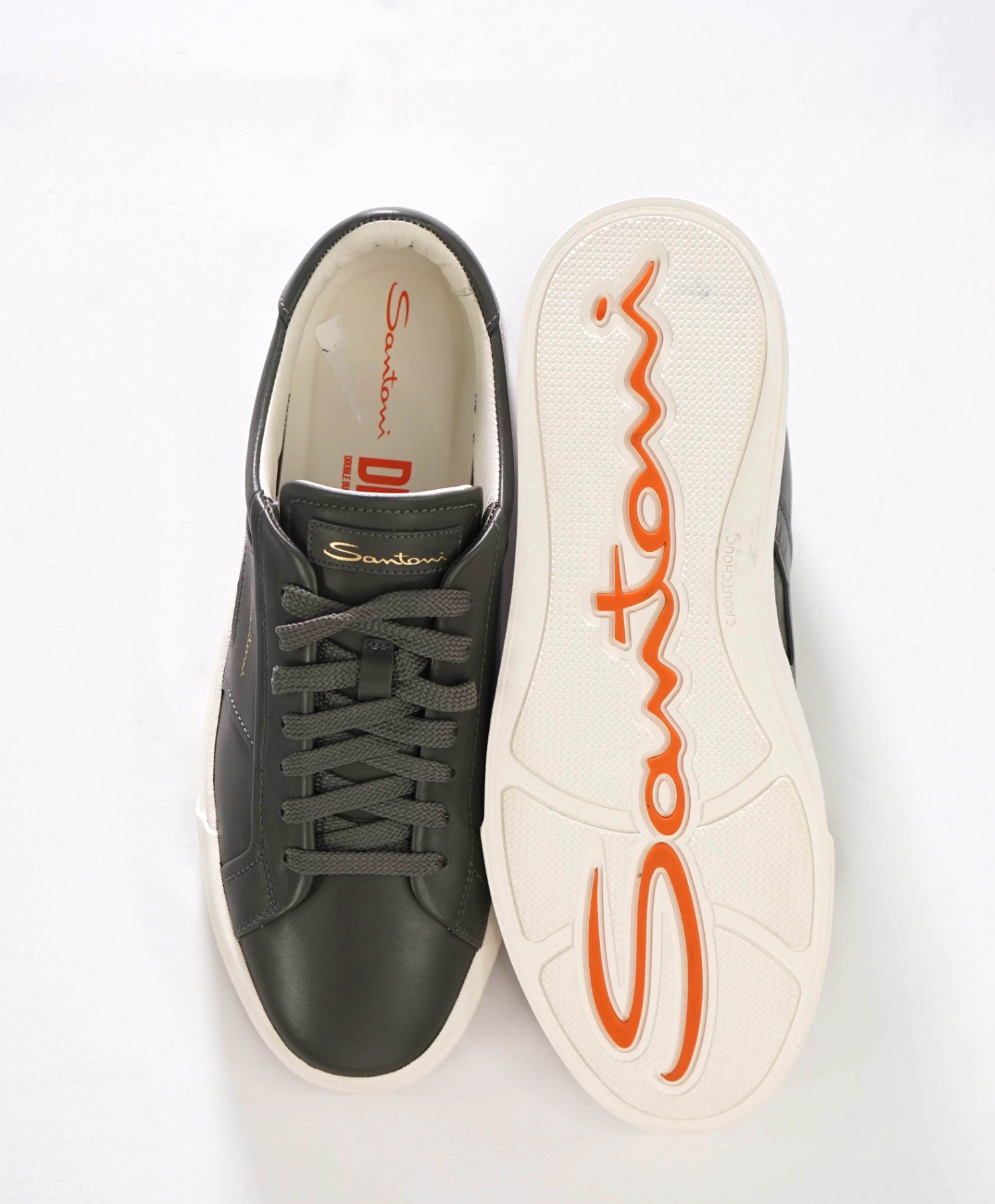 $720 SANTONI - Green Double Monk Sneakers - US 10 (9UK)