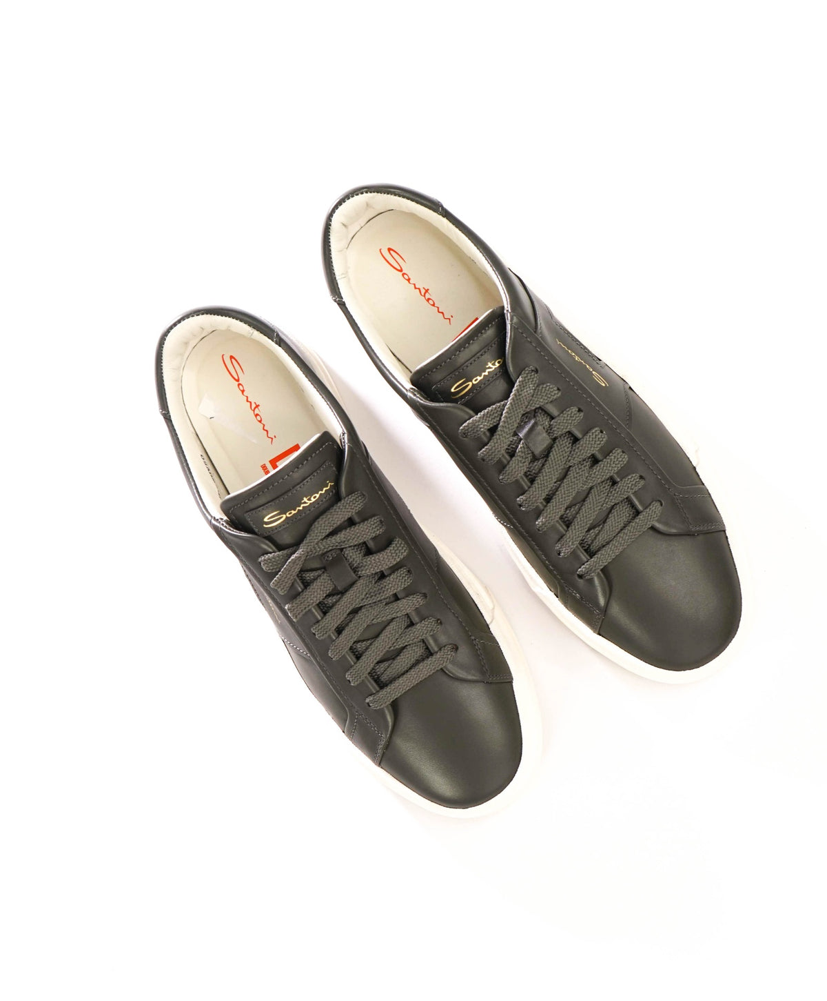 $720 SANTONI - Green Double Monk Sneakers - US 10 (9UK)
