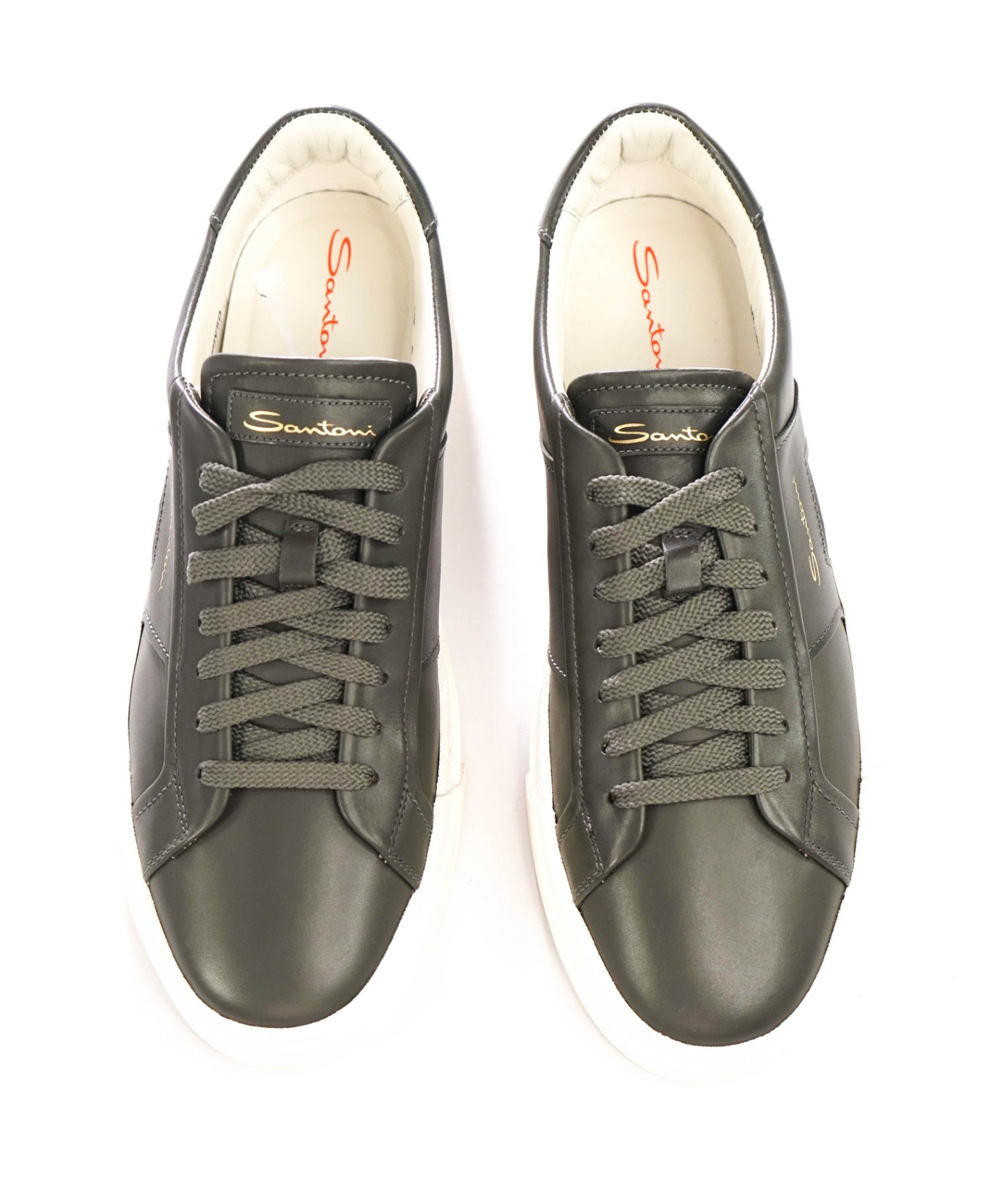 $720 SANTONI - Green Double Monk Sneakers - US 10 (9UK)