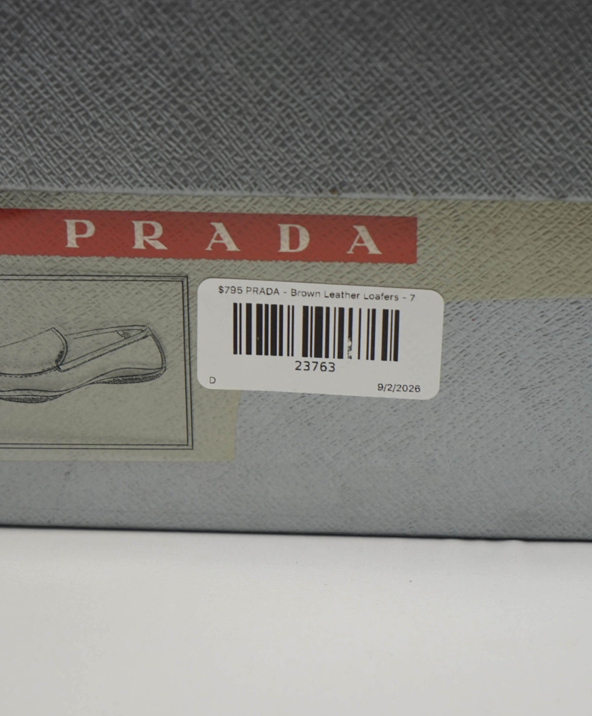 $795 PRADA - Linea Rossa Brown Leather Loafers - US 7 (6UK)