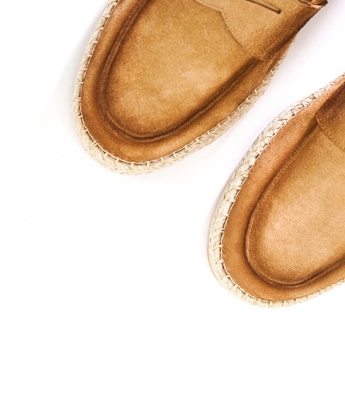 $890 SANTONI - Light Brown Suede CARLO Loafers - US 8.5 (7.5UK)