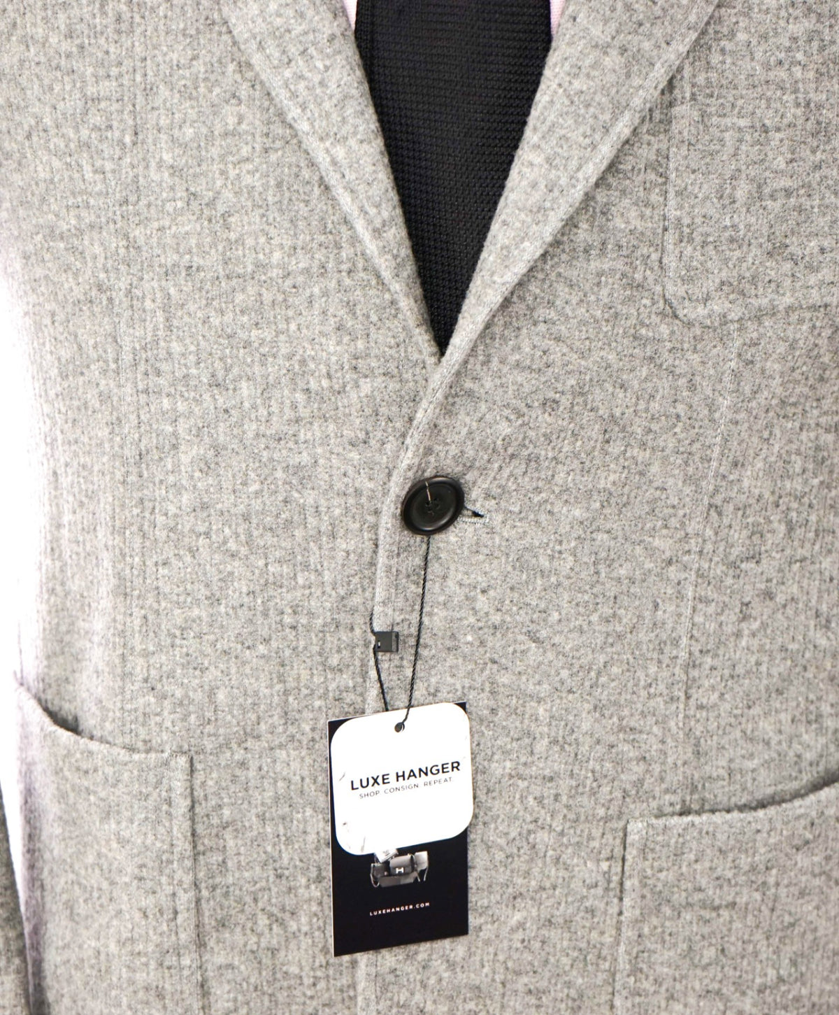 $1,495 CANALI - Gray Cotton/Wool Blazer Jacket - 36