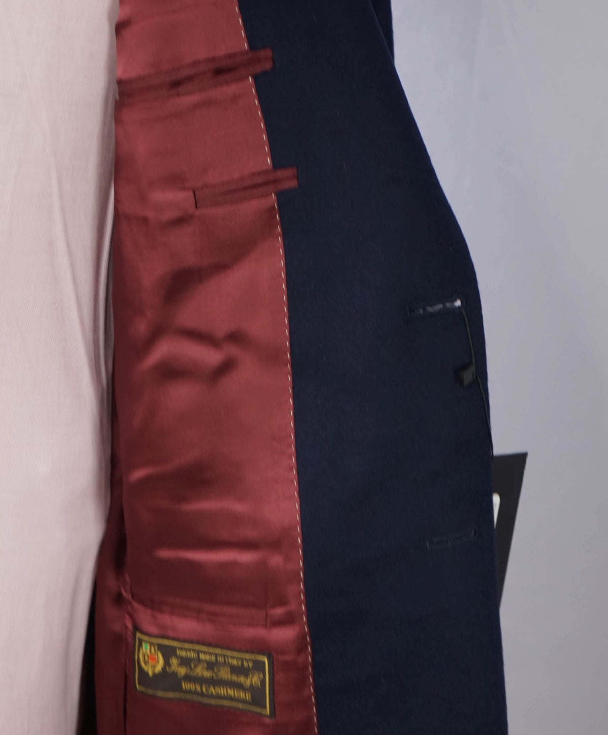 $1,295 LORO PIANA for SFA - Navy Cashmere Blazer - 38R