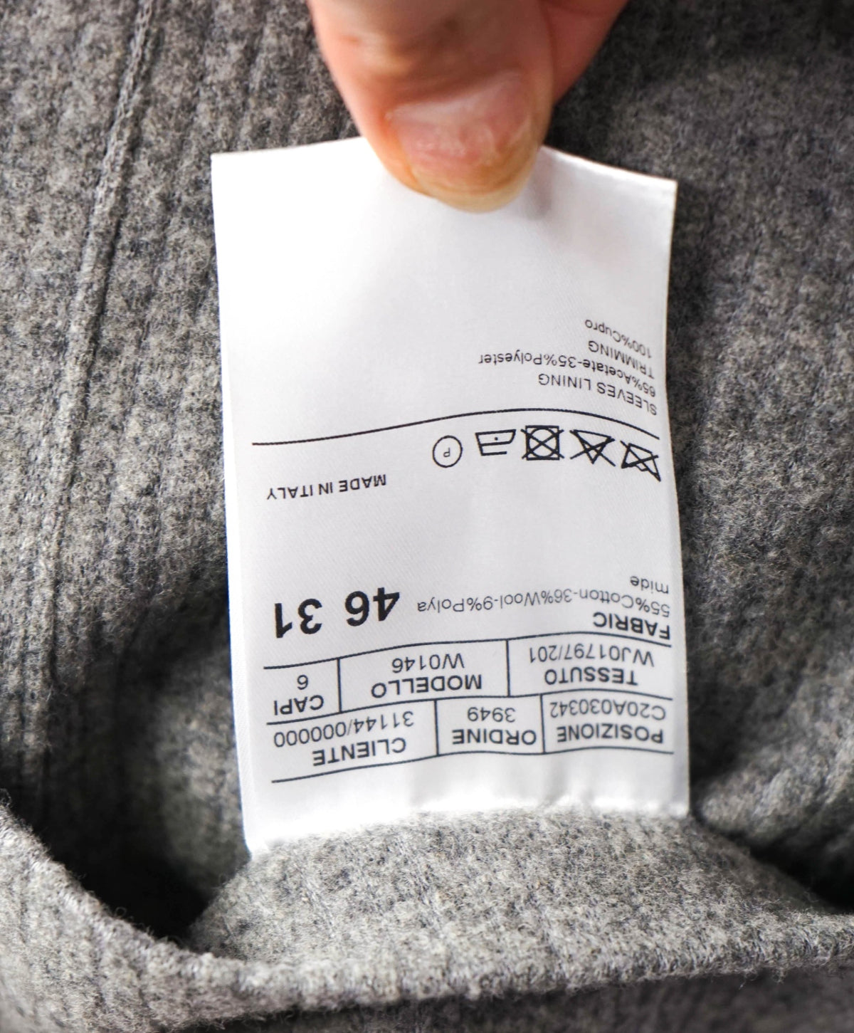 $1,495 CANALI - Gray Cotton/Wool Blazer Jacket - 36