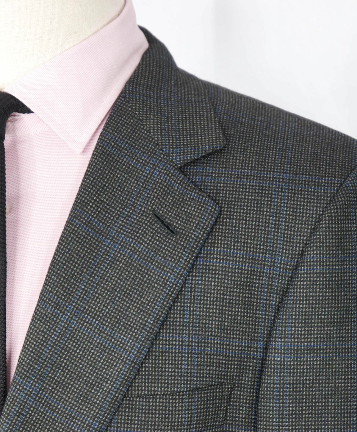 $6,900 BRIONI - Green Flannel Wool Unfinished Sleeve Blazer - 42R