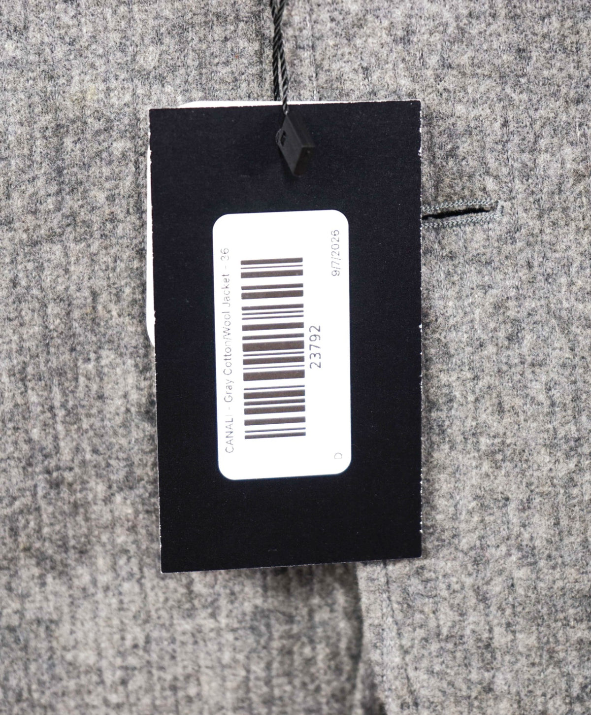 $1,495 CANALI - Gray Cotton/Wool Blazer Jacket - 36
