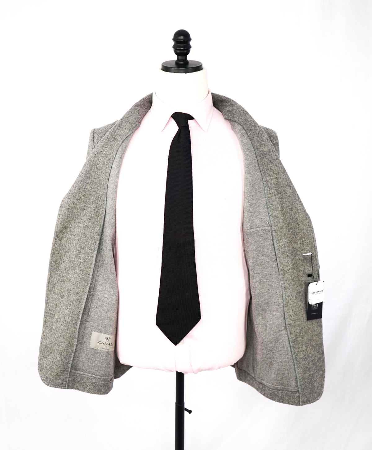 $1,495 CANALI - Gray Cotton/Wool Blazer Jacket - 36