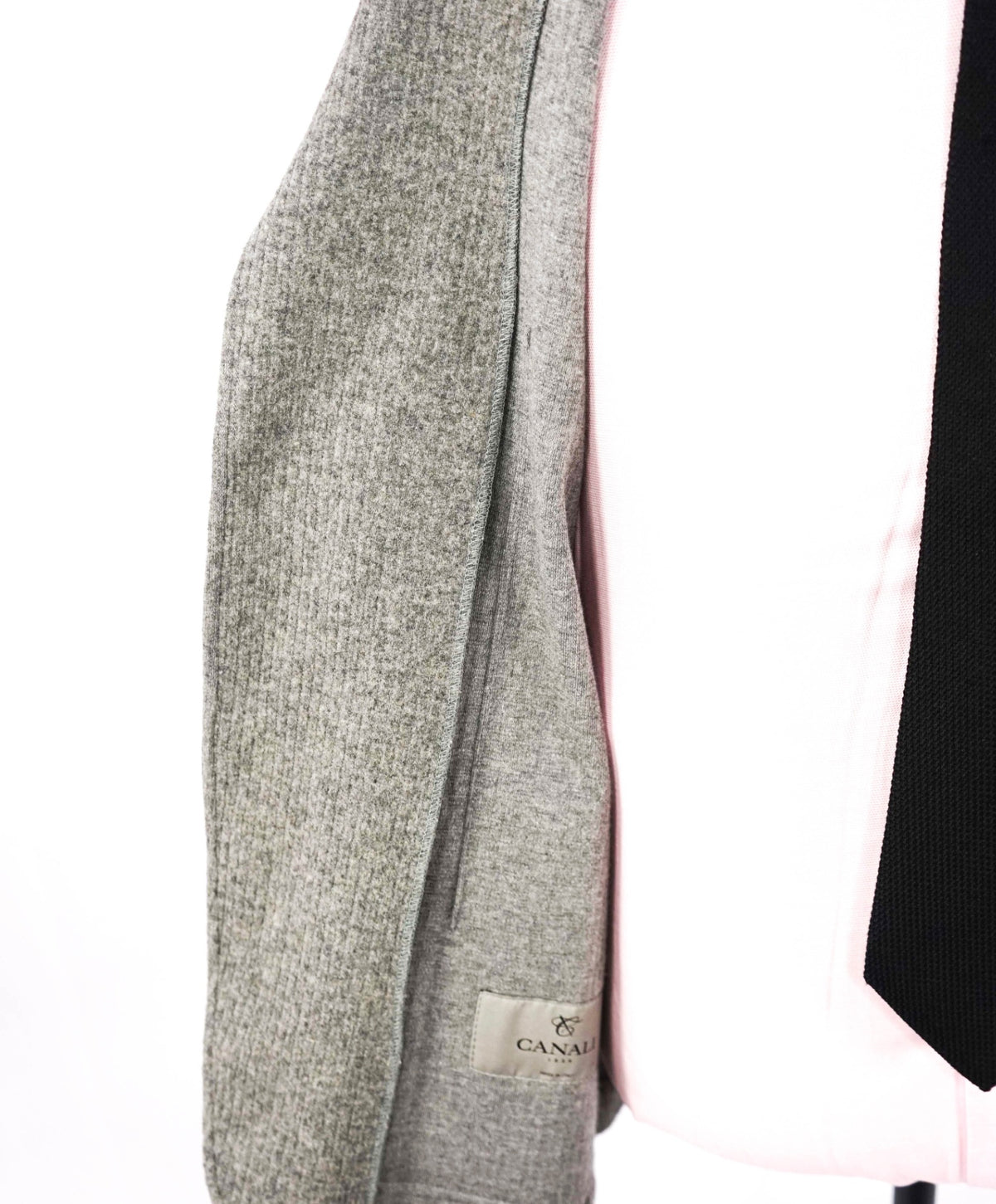 $1,495 CANALI - Gray Cotton/Wool Blazer Jacket - 36