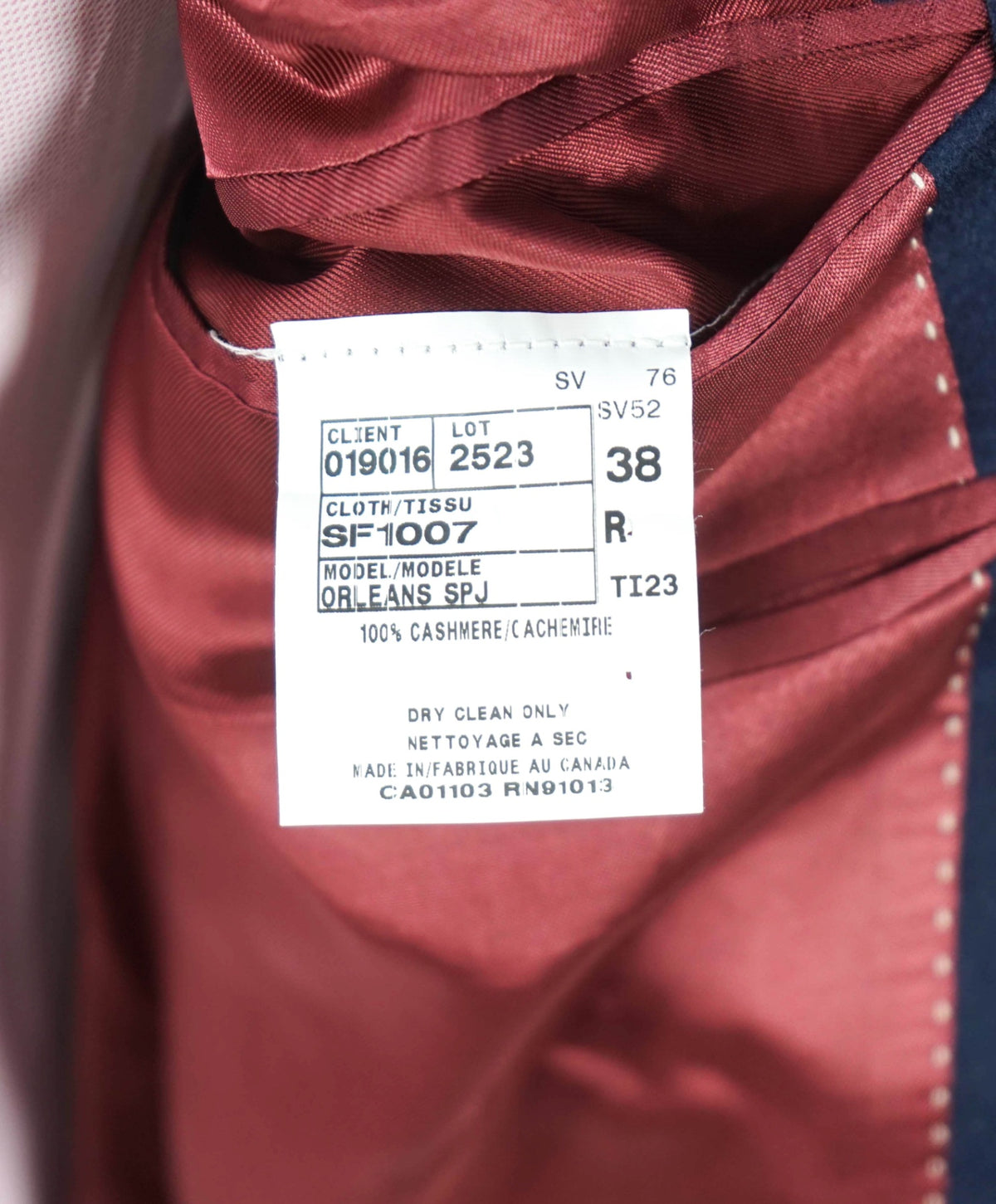$1,295 LORO PIANA for SFA - Navy Cashmere Blazer - 38R