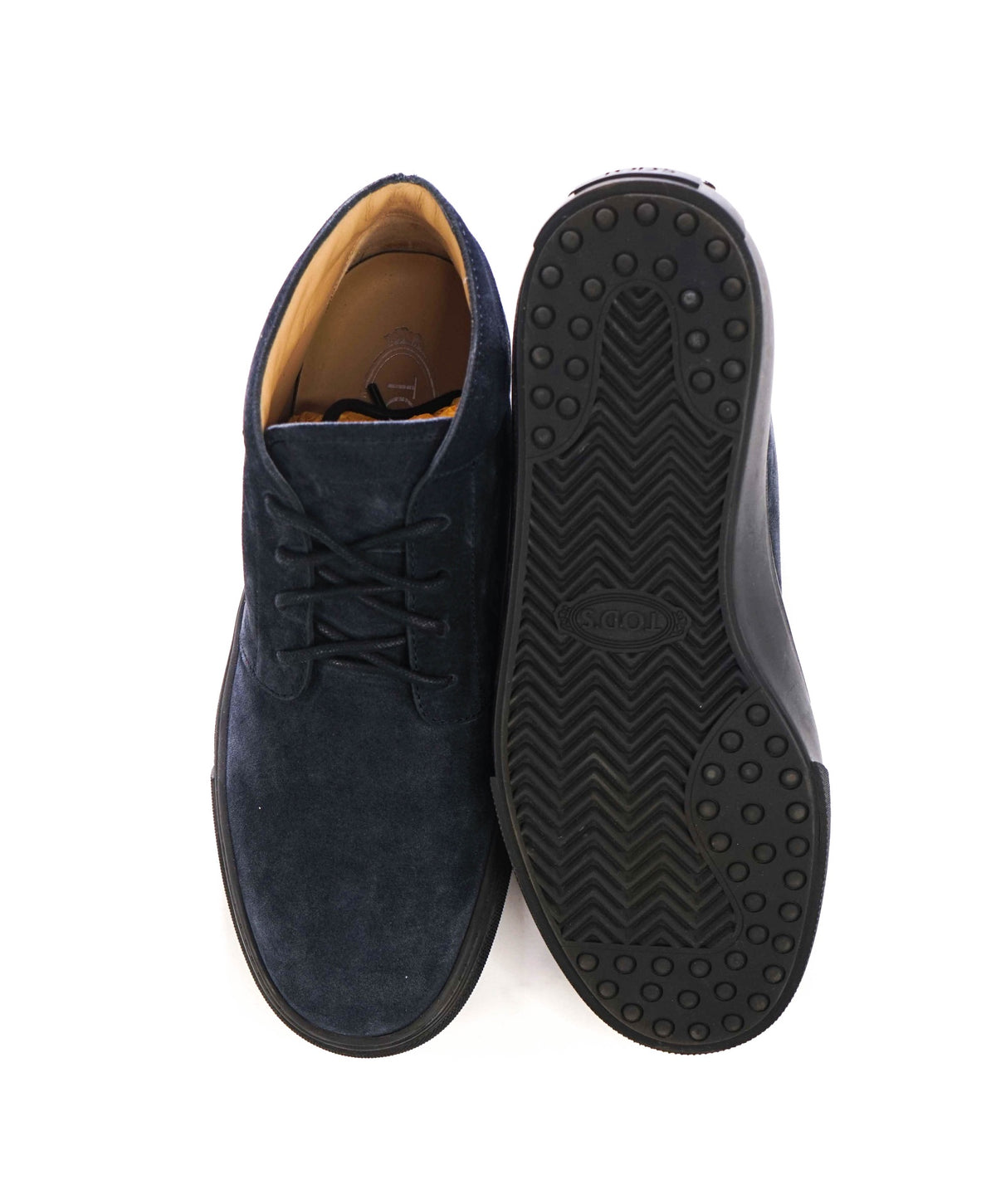 $975 TOD'S - Navy Blue Suede Chukka - US 7.5 (6.5UK)