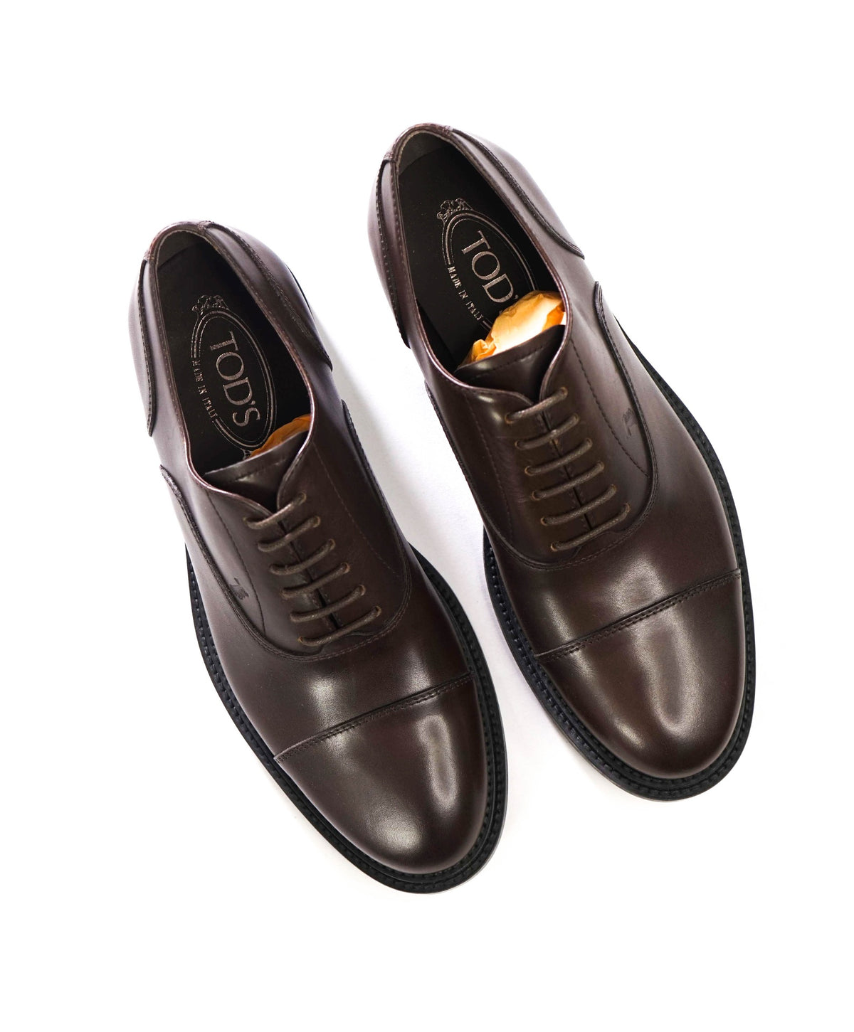 $975 TOD'S - Brown Leather Oxfords - US 7 (6UK)