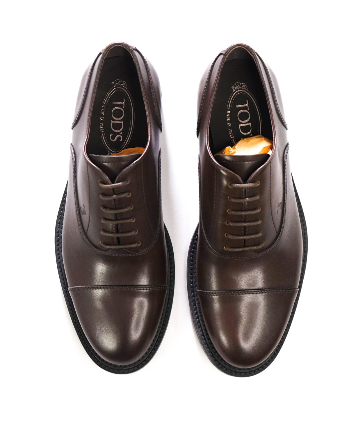 $975 TOD'S - Brown Leather Oxfords - US 7 (6UK)