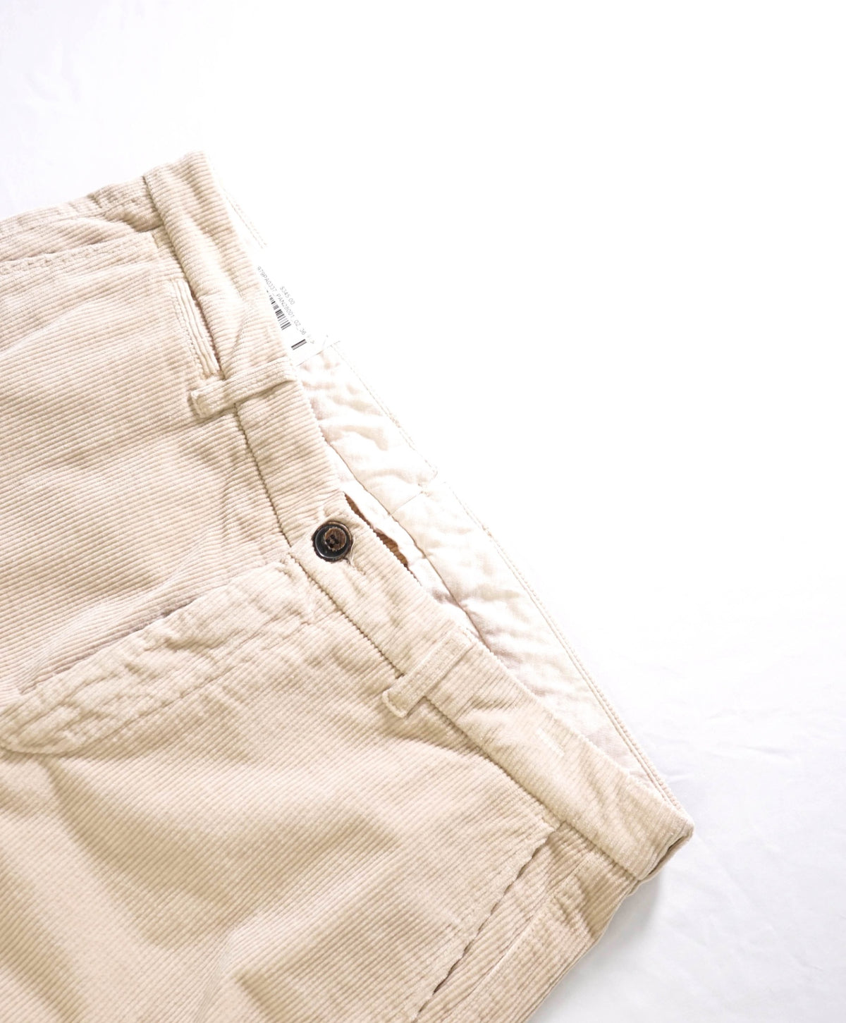 $345 ELEVENTY - Beige Corduroy Pants - 36W