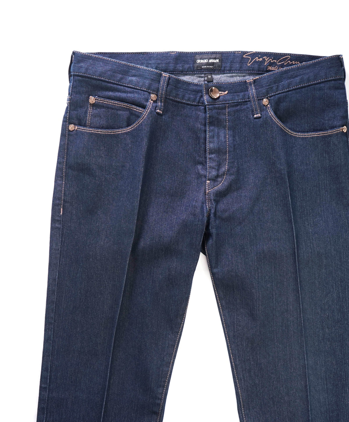 $675 GIORGIO ARMANI - Dark Denim Jeans - 34W
