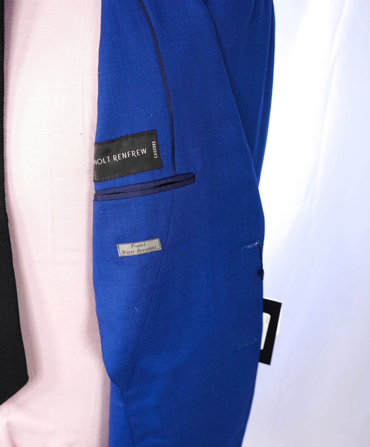 $1,895 CANALI KEI - Blue Wool Travel Water Resistant Blazer - 42L