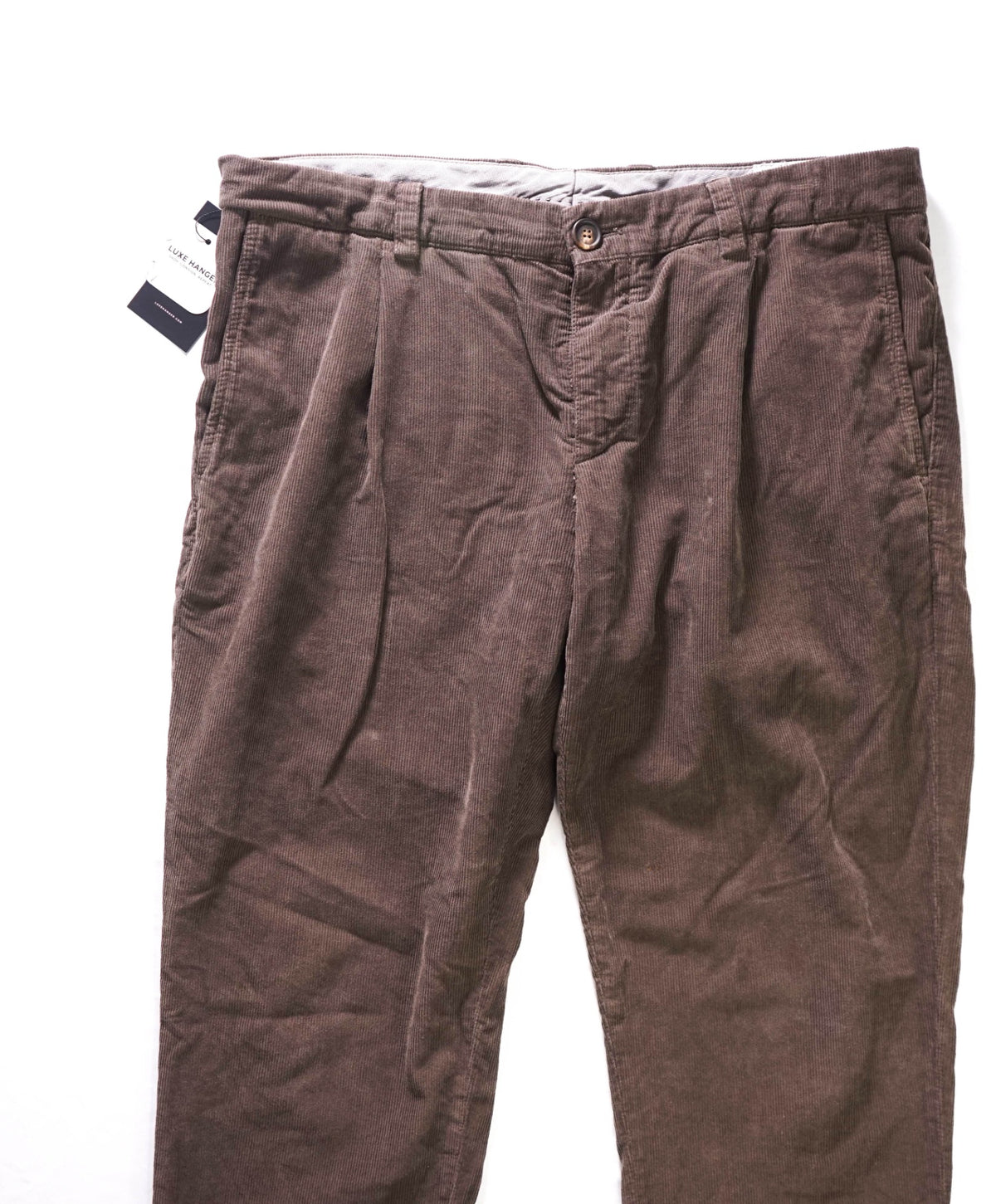 $1,650 BRUNELLO CUCINELLI - Brown Corduroy Pants - 36W