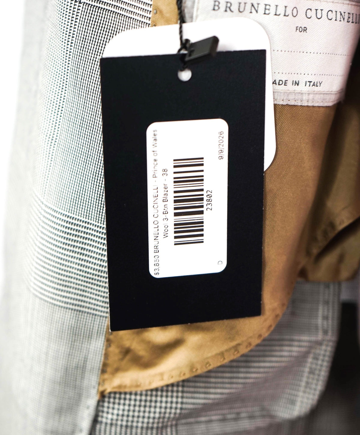 $3,850 BRUNELLO CUCINELLI - Wool 2/3-Roll Blazer - 38R