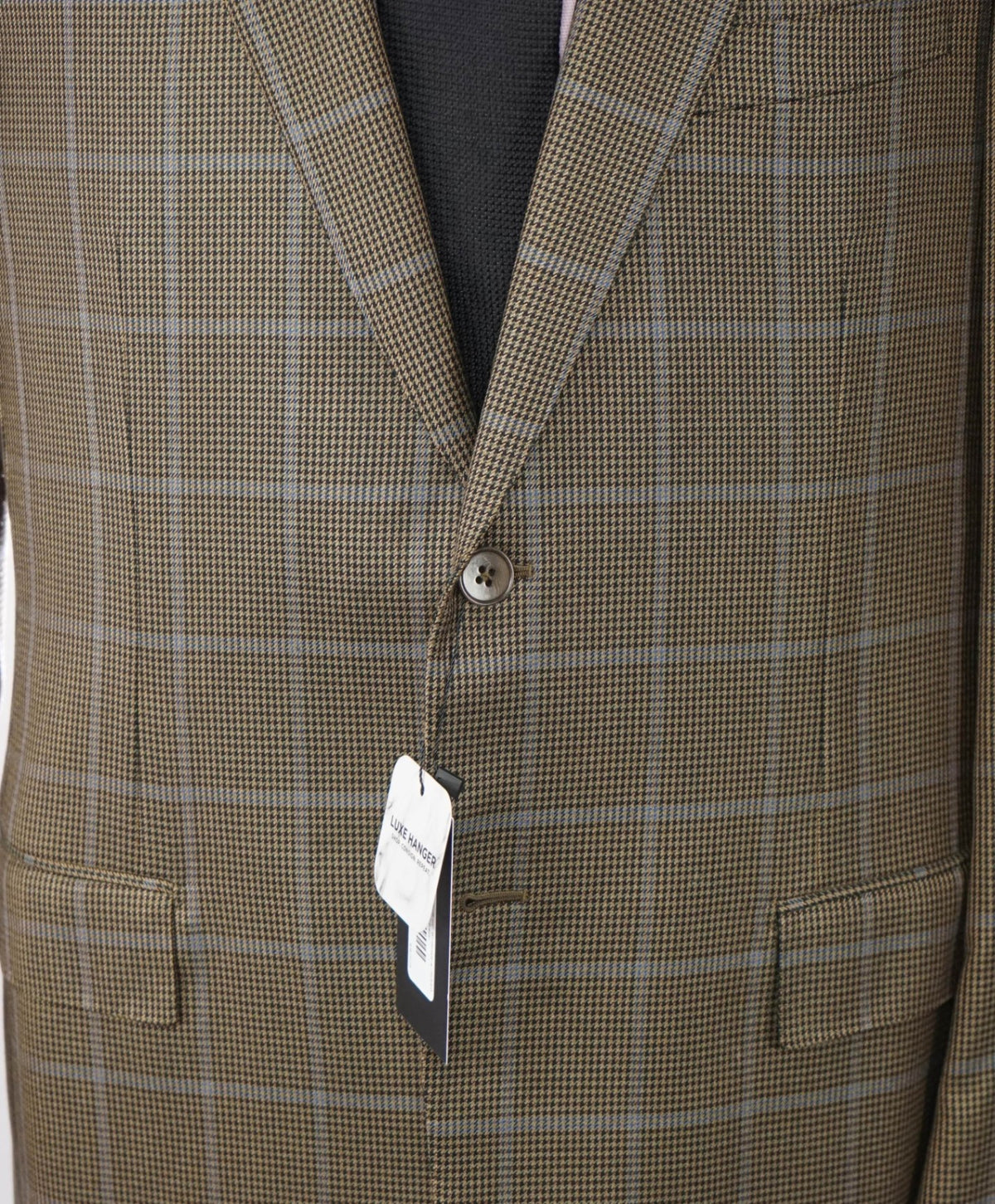 ZEGNA - Green/Brown Windowpane TROFEO SILK Blazer - 44R