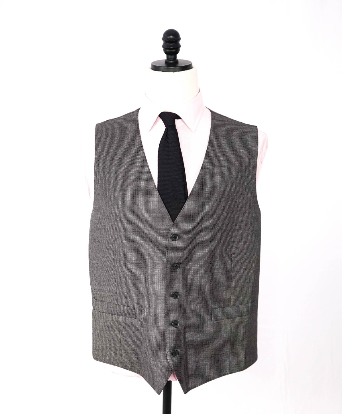$2,965 CARUSO - Gray Superfine 120's Wool 3-Piece Suit - 44R