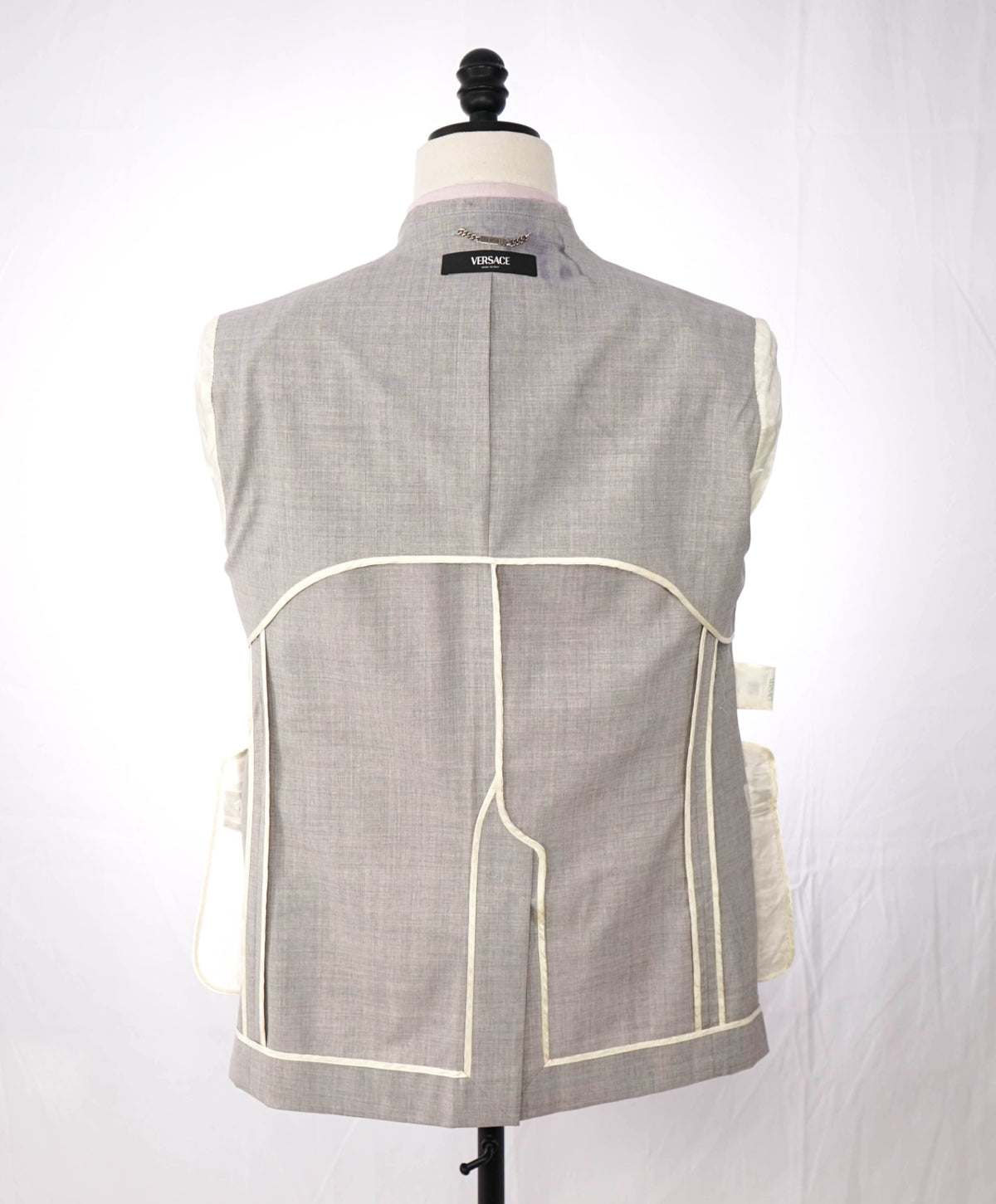 $2,825 VERSACE - Gray MEDUSA BUTTON Blazer NWD - 40R