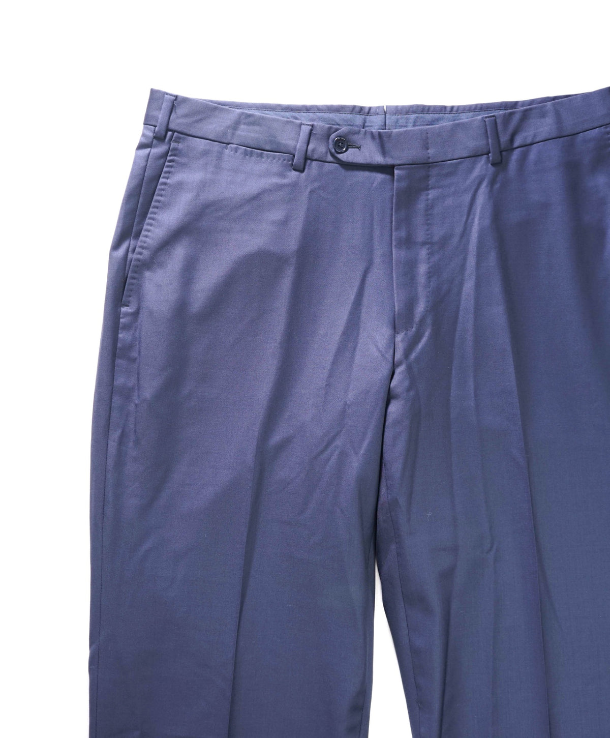 $950 ZEGNA - Solid Navy Blue TROFEO Wool Pants - 38W