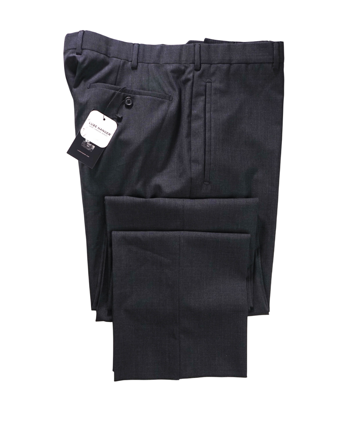 $1,850 PRADA - Dark Gray 140's Wool Pants - 38W