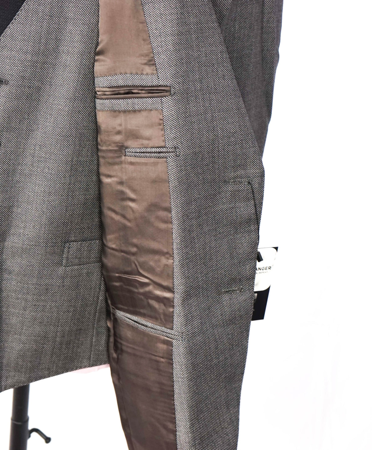$2,965 CARUSO - Gray Superfine 120's Wool 3-Piece Suit - 44R